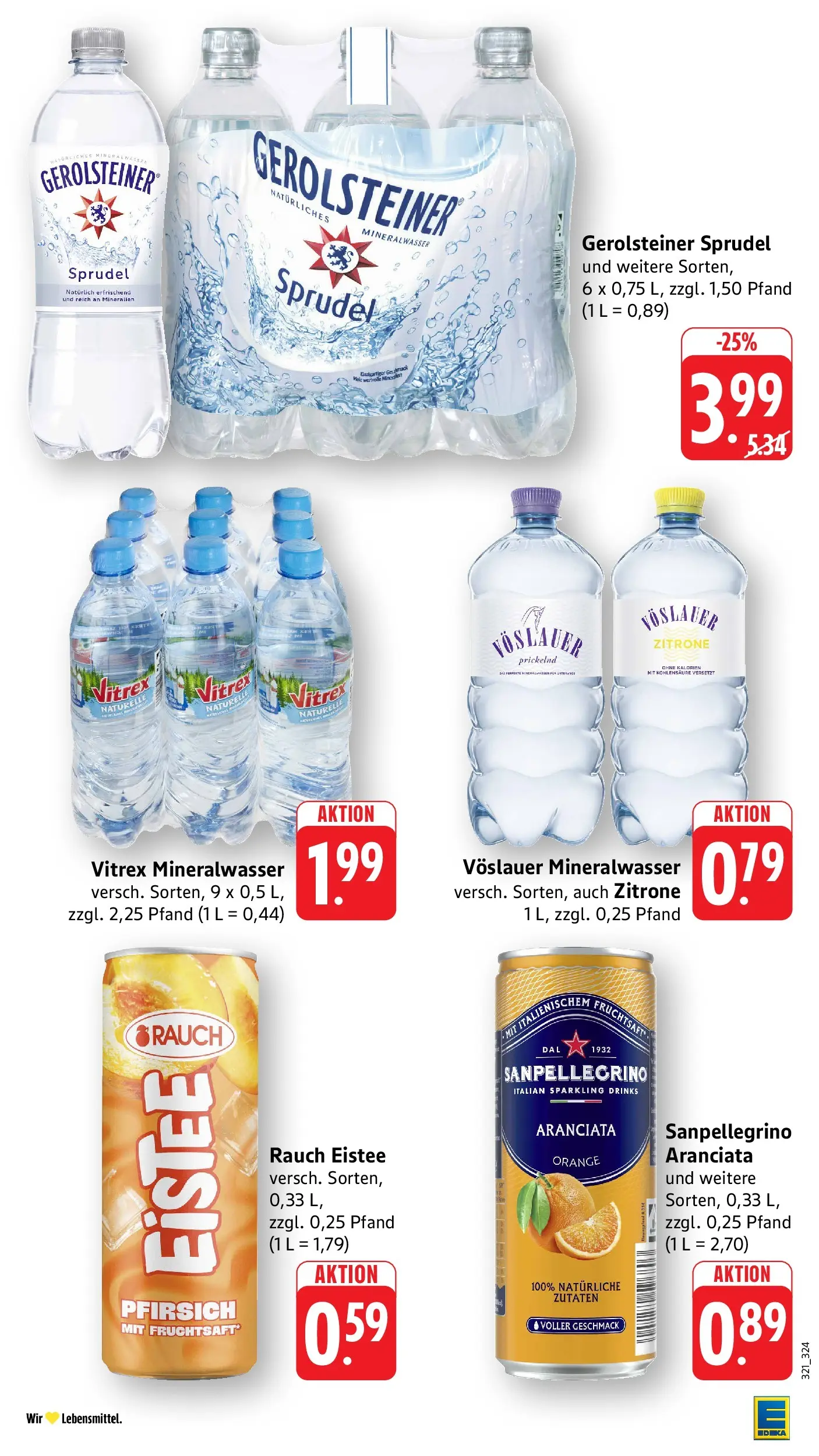 Edeka prospekt Steinfeld (ab 01.06.2026) » Angebote Online | Seite: 29 | Produkte: Mineralwasser, Zitrone, Pfirsich, Gerolsteiner