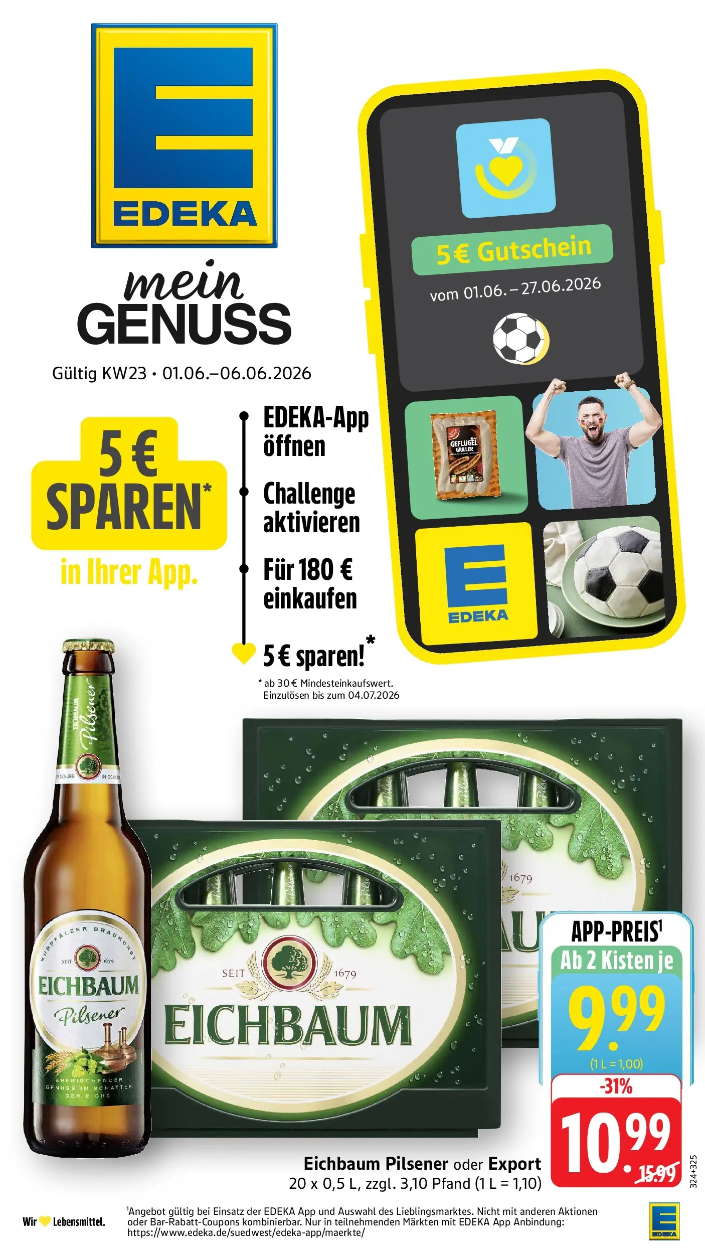 Edeka prospekt Weinheim (ab 01.06.2026) » Angebote Online | Seite: 1 | Produkte: Griller