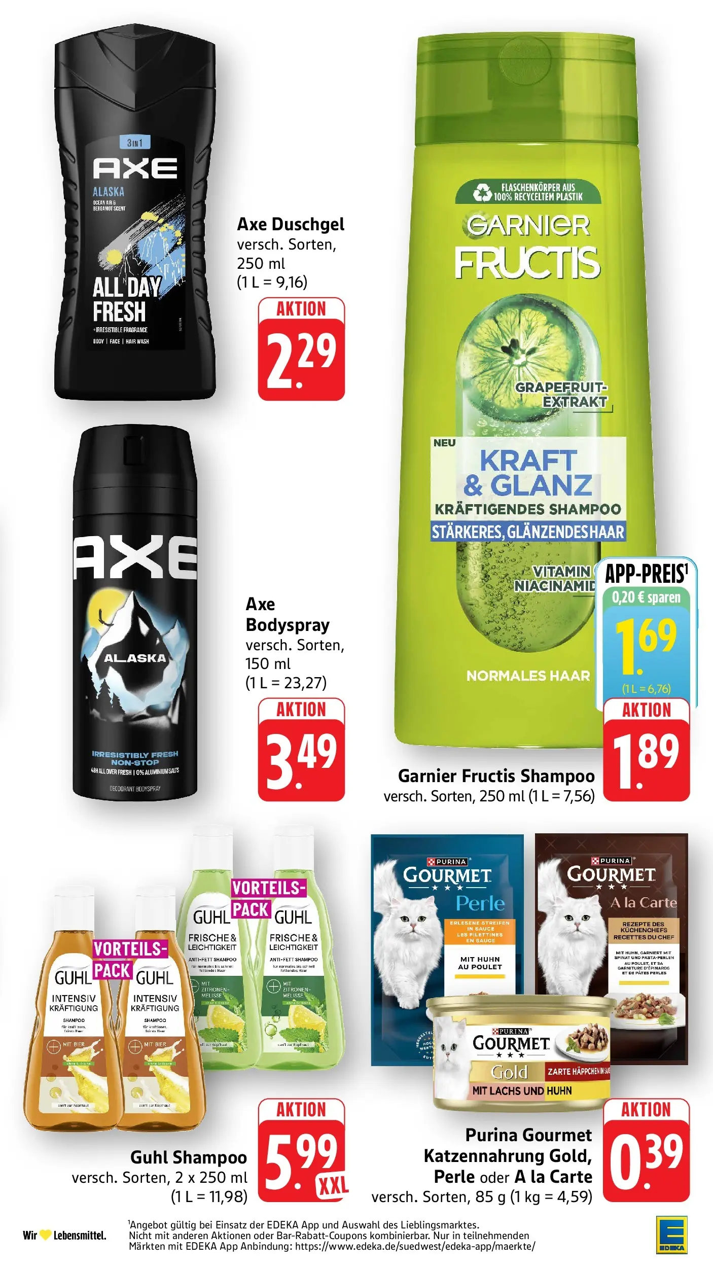 Edeka prospekt Ottersweier (ab 31.05.2026) » Angebote Online | Seite: 35 | Produkte: Duschgel, Deodorant, Grapefruit, Axe