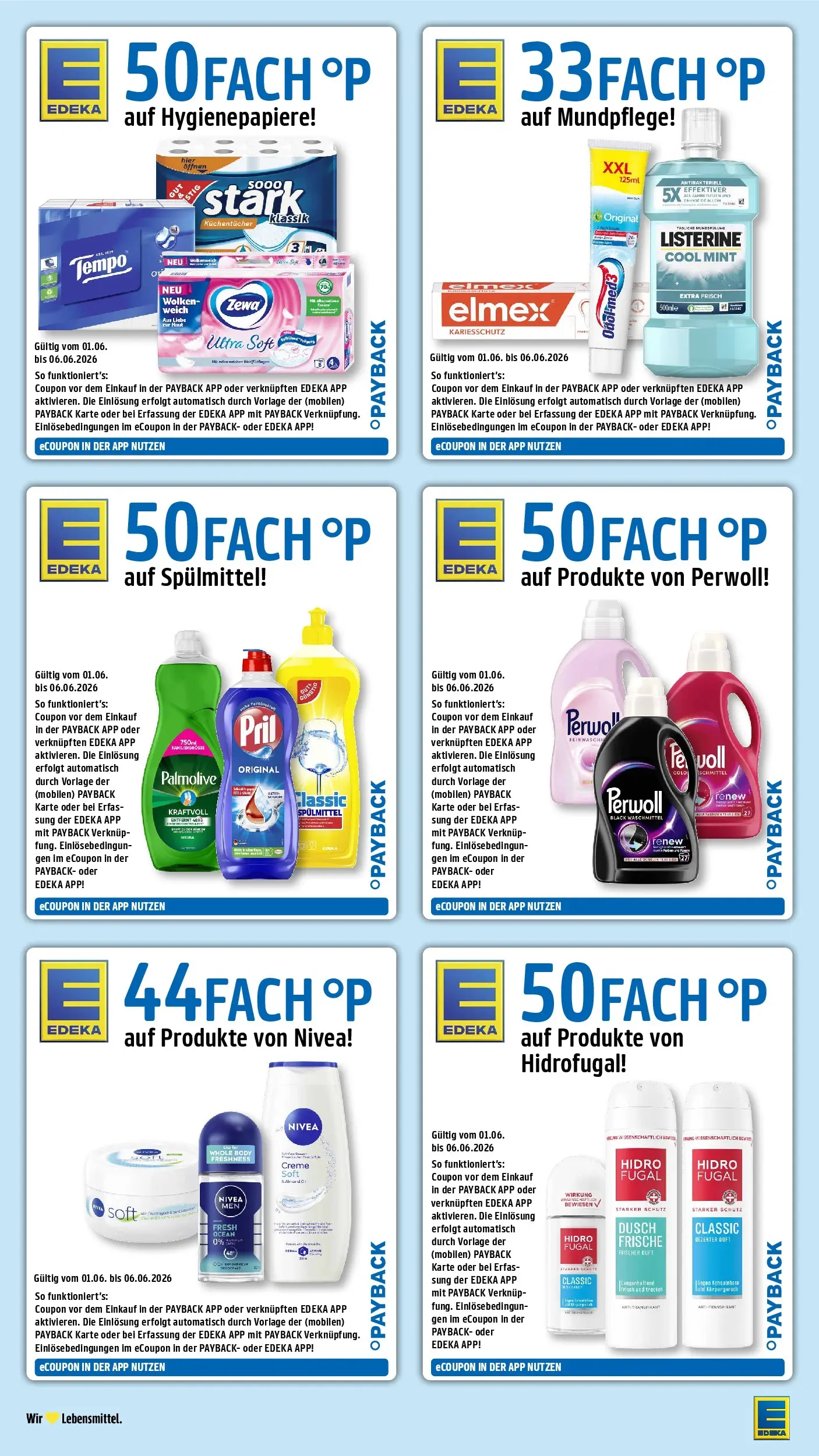 Edeka prospekt Ottersweier (ab 31.05.2026) » Angebote Online | Seite: 36 | Produkte: Perwoll, Zewa, Creme, Listerine
