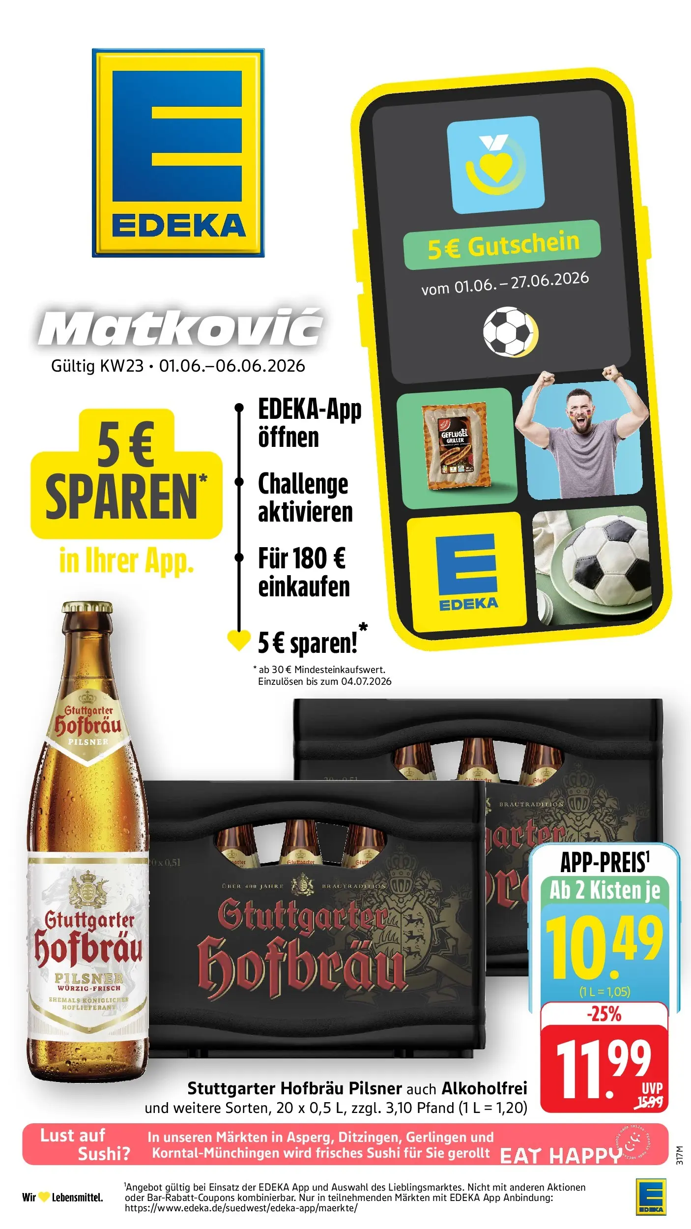 Edeka prospekt Möglingen (ab 01.06.2026) » Angebote Online | Seite: 1 | Produkte: Griller