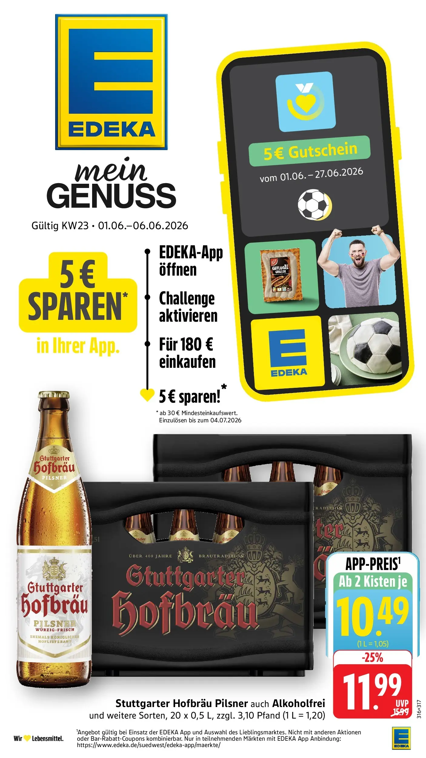 Edeka prospekt Weinstadt - Endersbach (ab 01.06.2026) » Angebote Online | Seite: 1 | Produkte: Griller