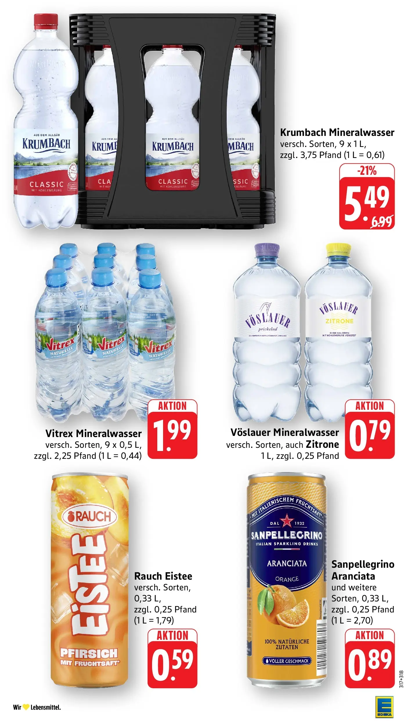 Edeka prospekt Weinstadt - Endersbach (ab 01.06.2026) » Angebote Online | Seite: 29 | Produkte: Mineralwasser, Zitrone, Pfirsich, Fruchtsaft