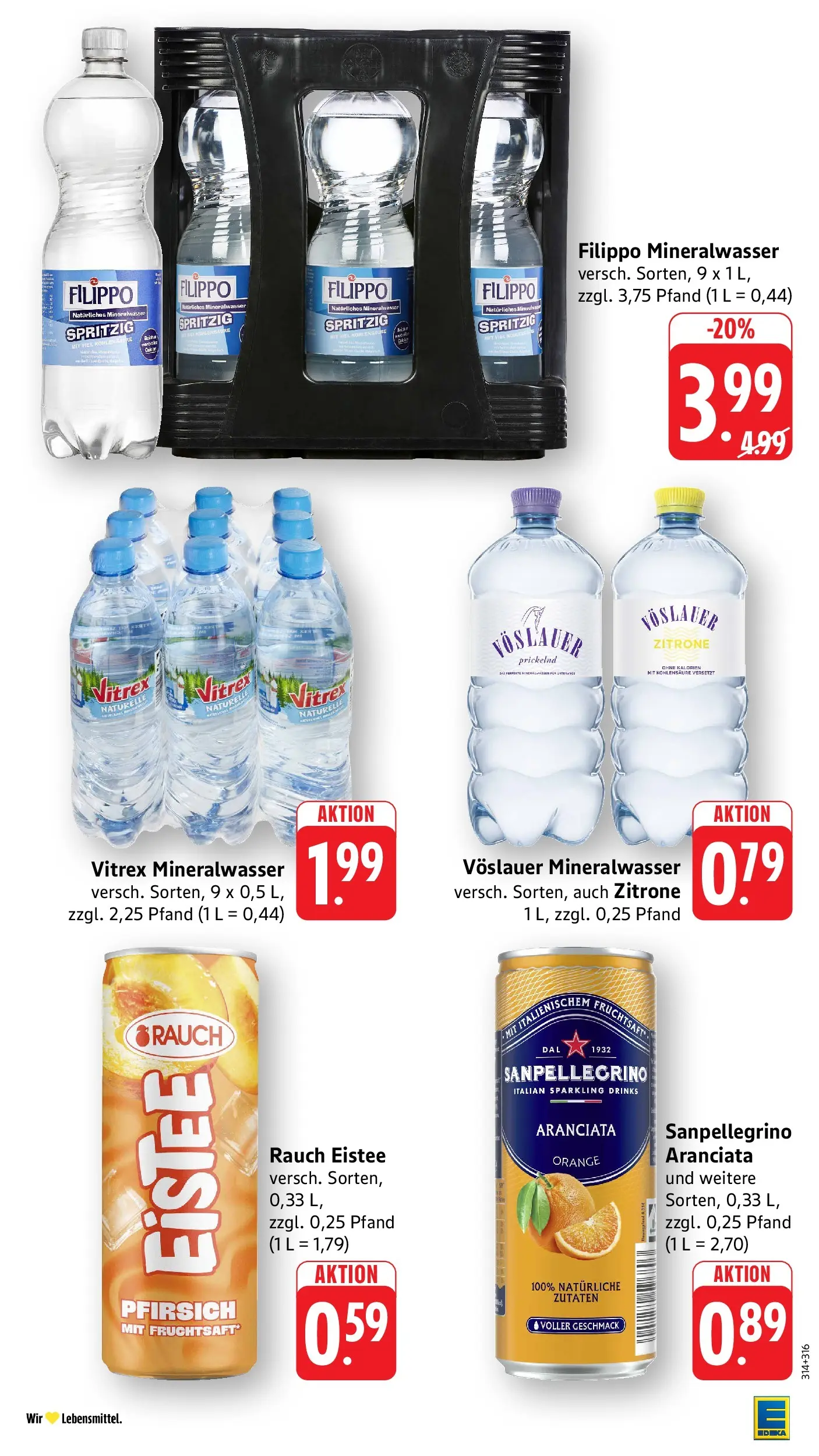 Edeka Prospekt Villingen - Schwenningen (ab 01.06.2026) » Angebote Online | Seite: 29 | Produkte: Mineralwasser, Zitrone, Pfirsich, Fruchtsaft