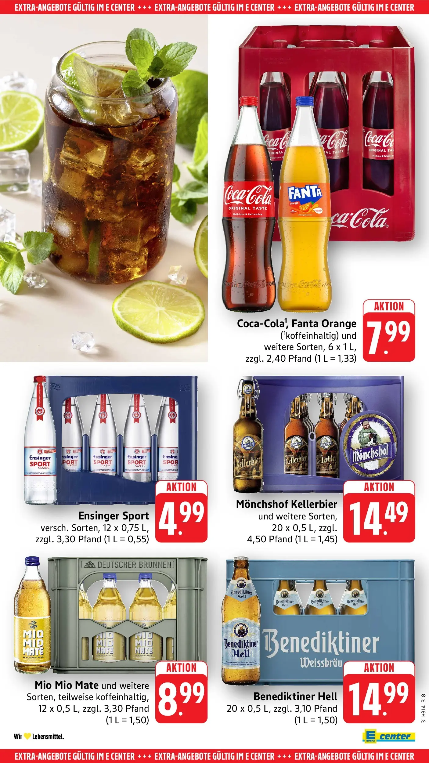 Edeka Prospekt Villingen - Schwenningen (ab 01.06.2026) » Angebote Online | Seite: 47 | Produkte: Monchshof, Fanta, Mio mio mate, Benediktiner hell