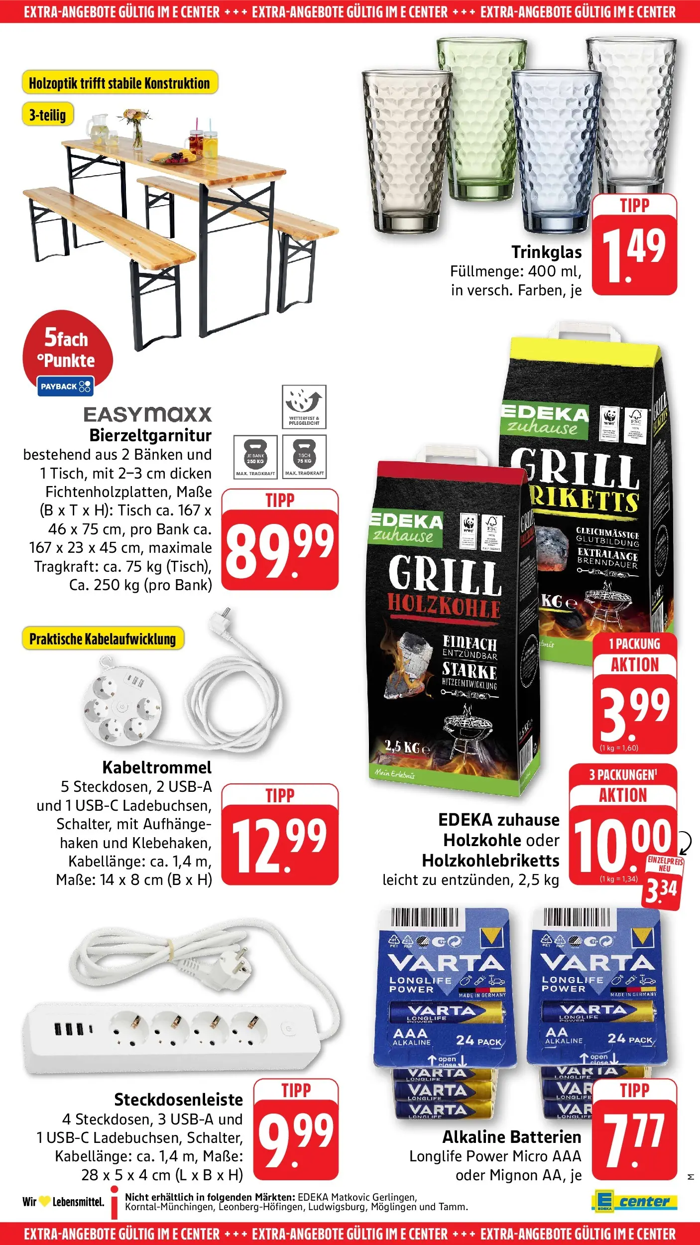 Edeka prospekt Möglingen (ab 01.06.2026) » Angebote Online | Seite: 49 | Produkte: Grill, Batterien, Tisch