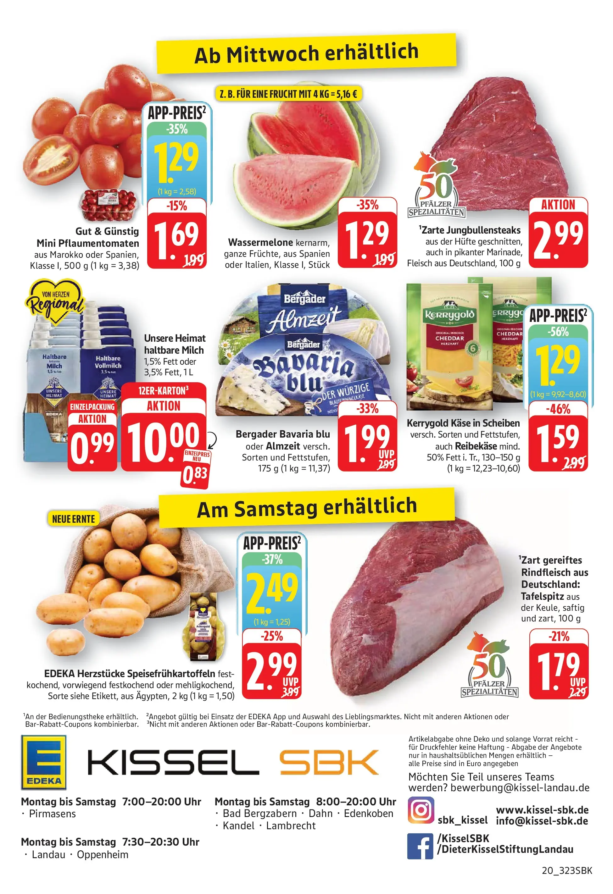 Edeka Prospekt Bad Bergzabern (ab 01.06.2026) » Angebote Online | Seite: 20 | Produkte: Käse, Bad, Reibekase, Uhr