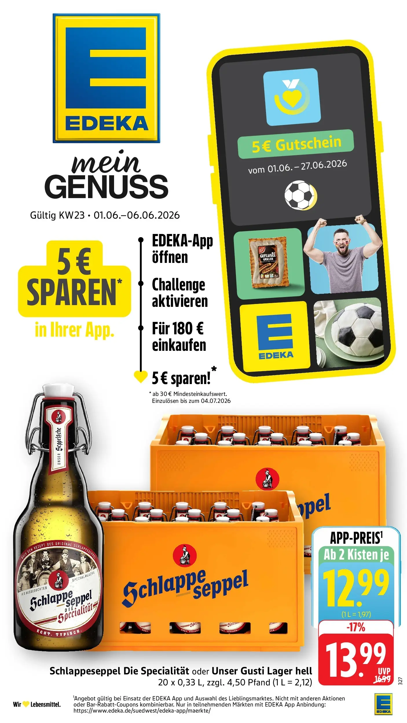 Edeka prospekt Großostheim (ab 01.06.2026) » Angebote Online | Seite: 1 | Produkte: Griller