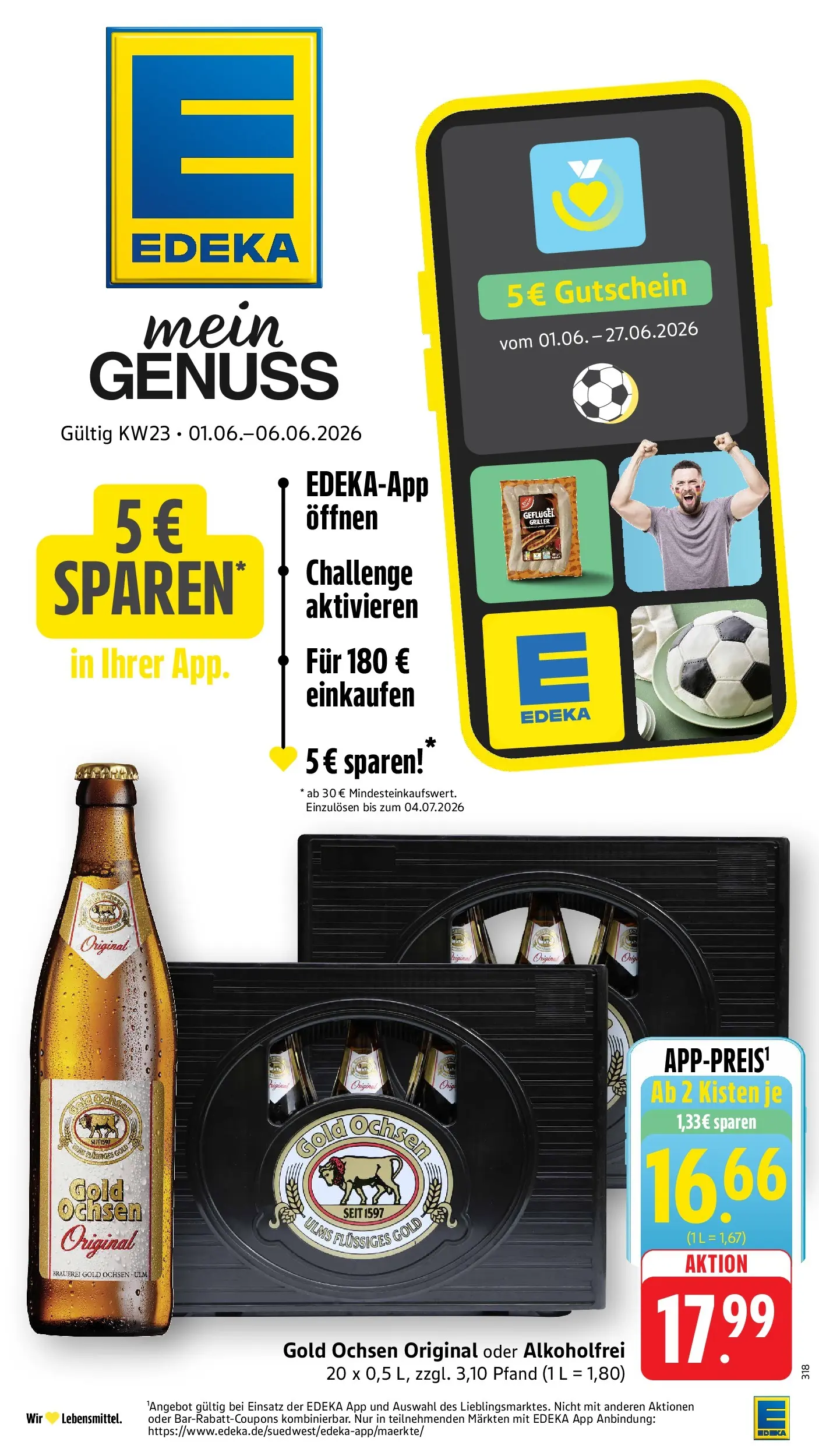 Edeka prospekt Göppingen-Ursenwang (ab 01.06.2026) » Angebote Online | Seite: 1 | Produkte: Griller