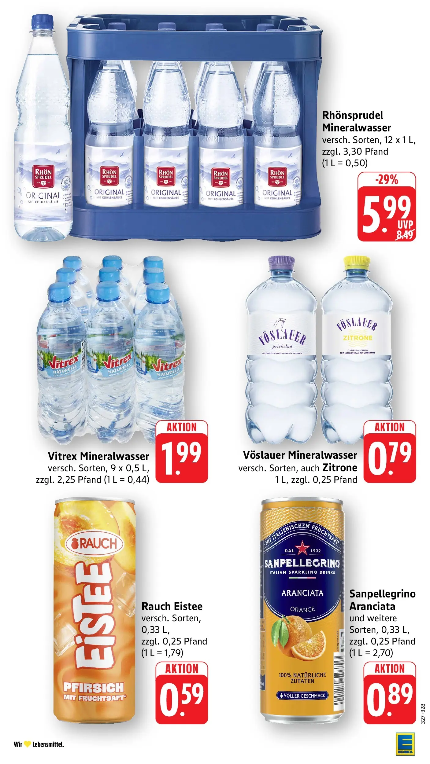 Edeka prospekt Bad Camberg (ab 01.06.2026) » Angebote Online | Seite: 29 | Produkte: Mineralwasser, Pfirsich, Rhonsprudel, Fruchtsaft
