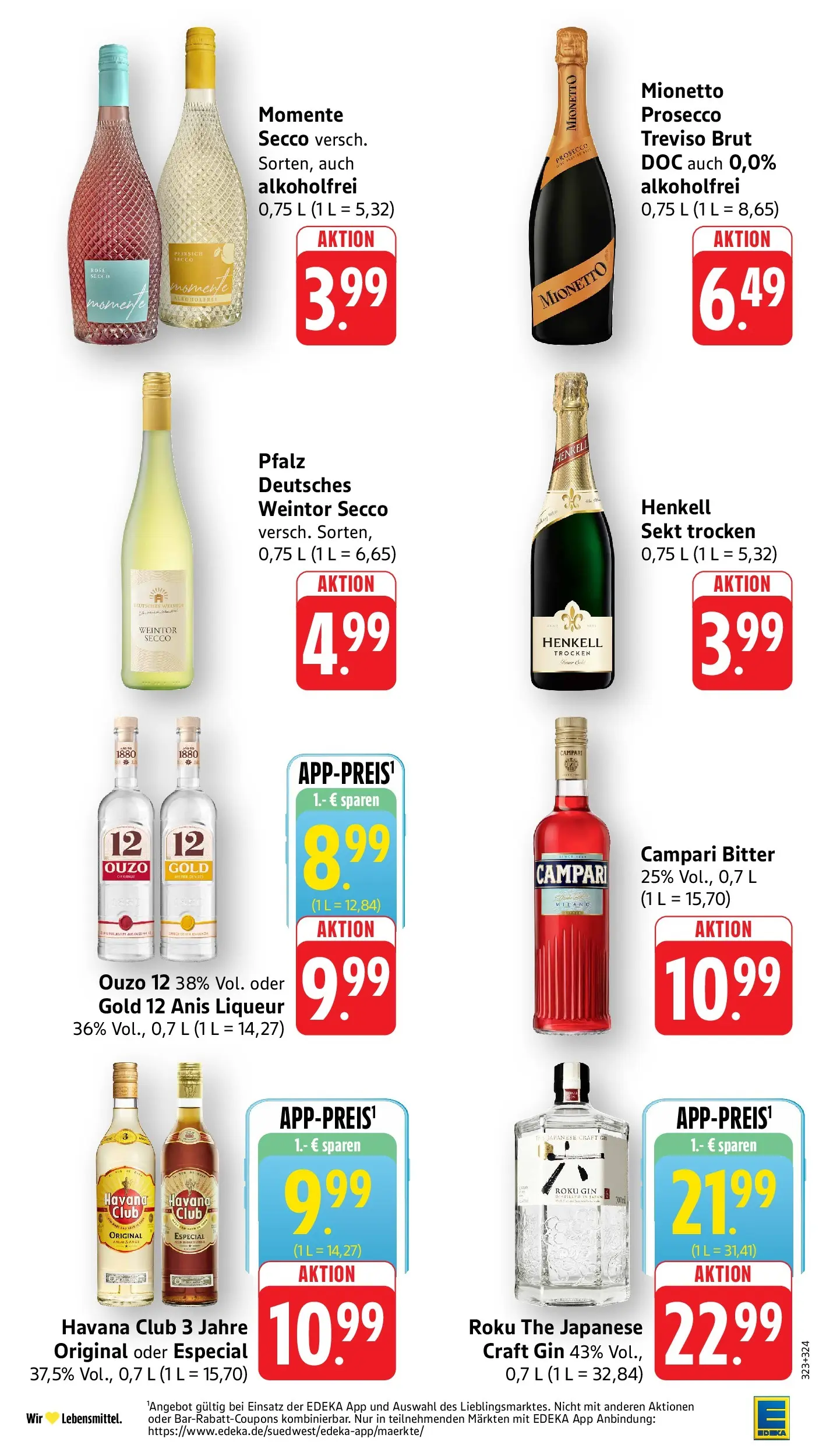 Edeka prospekt Steinfeld (ab 01.06.2026) » Angebote Online | Seite: 33 | Produkte: Havana club, Ouzo 12, Campari, Rum