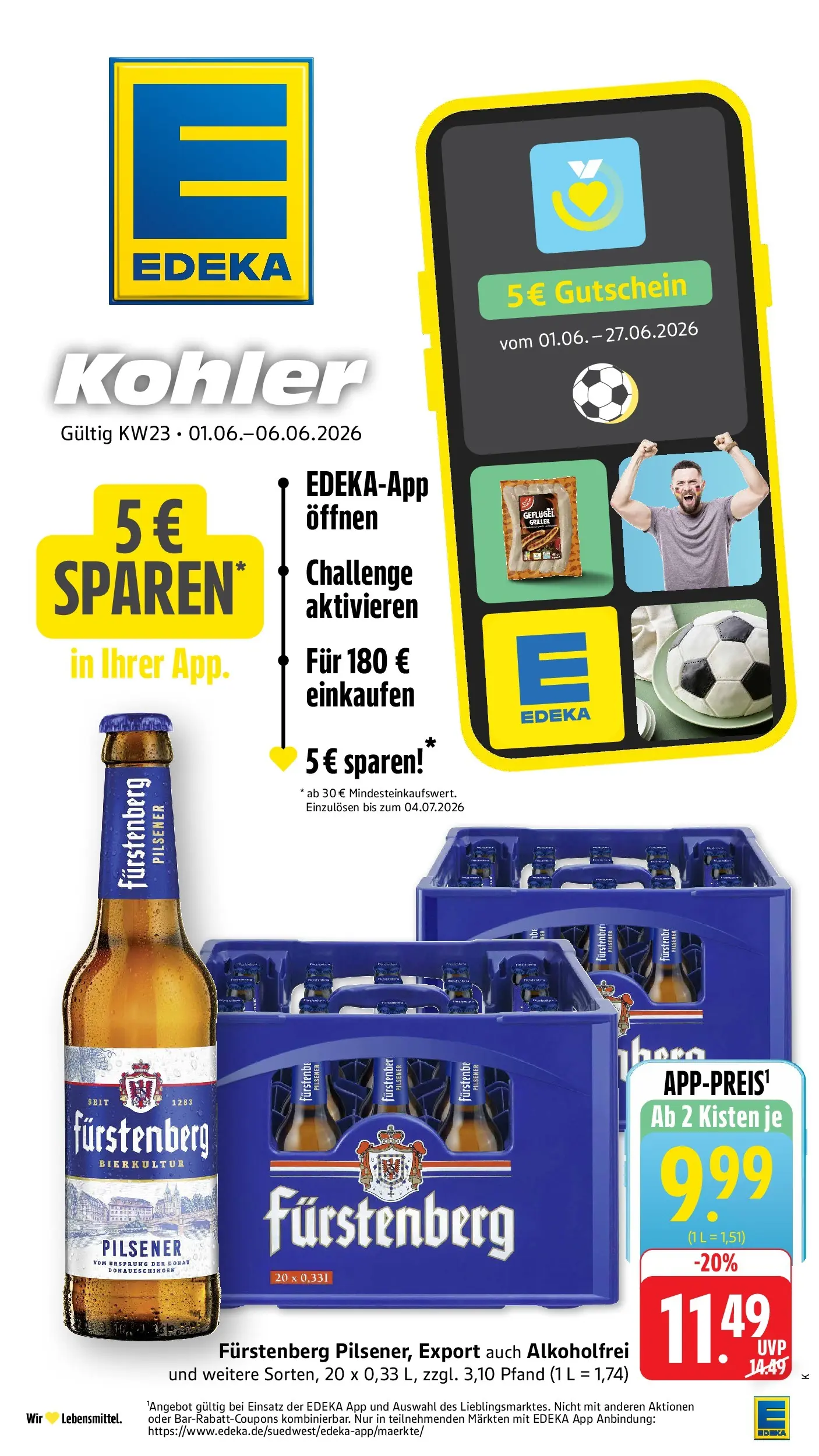 Edeka prospekt Ettenheim (ab 01.06.2026) » Angebote Online | Seite: 1 | Produkte: Griller