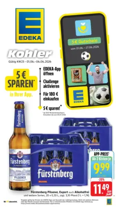Edeka Prospekt Hohberg-Niederschopfheim ab 01.06.2026 gültig