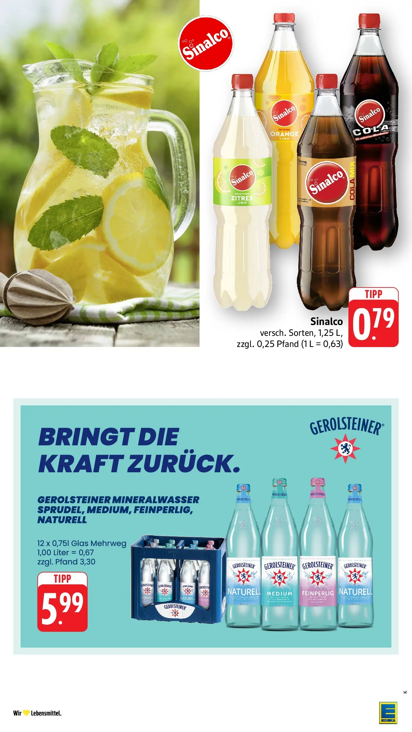 Edeka prospekt Ettenheim (ab 01.06.2026) » Angebote Online | Seite: 13 | Produkte: Sinalco, Cola, Mineralwasser, Gerolsteiner