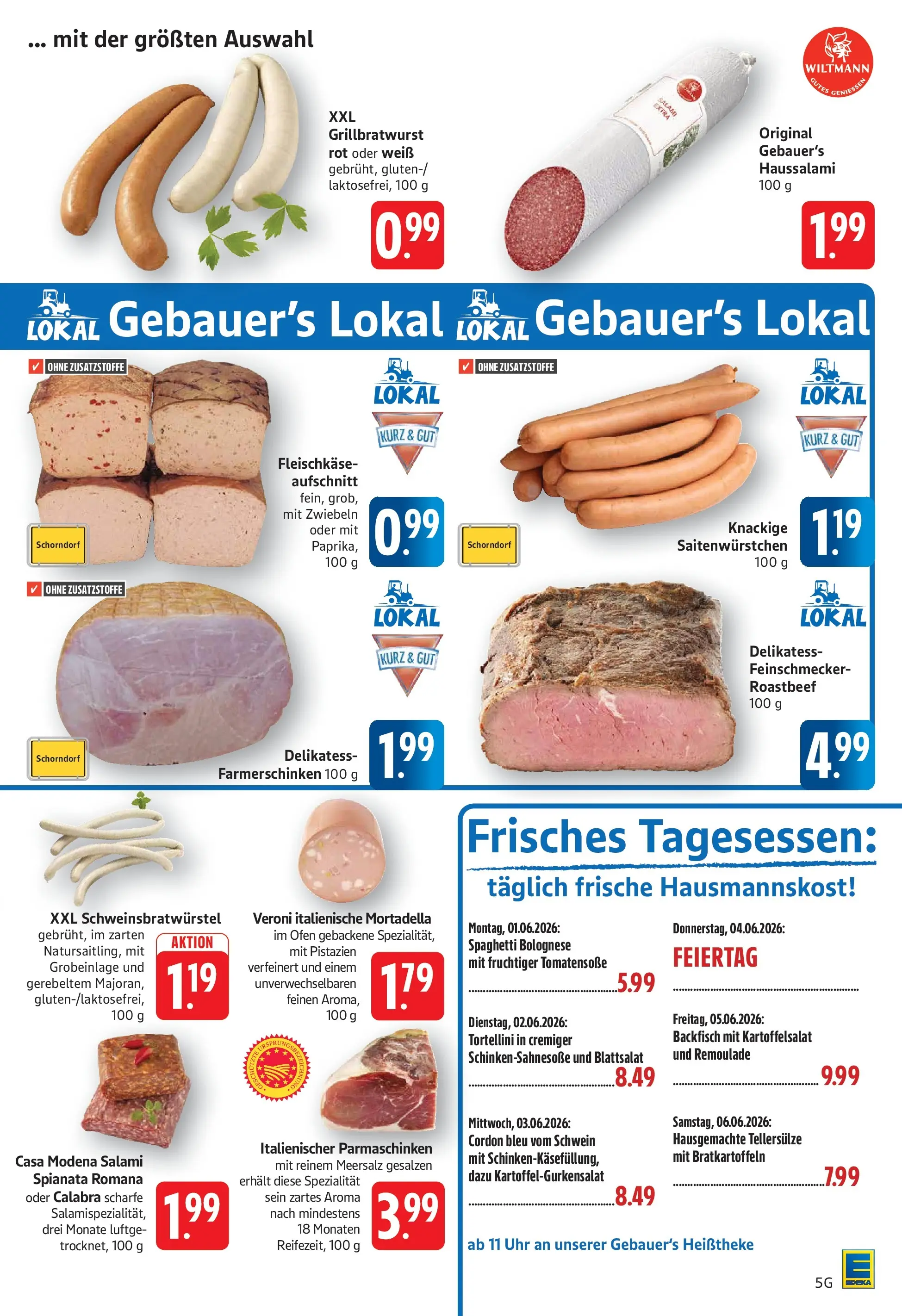 Edeka prospekt Göppingen (ab 01.06.2026) » Angebote Online | Seite: 5 | Produkte: Ofen, Pistazien, Roastbeef, Salami