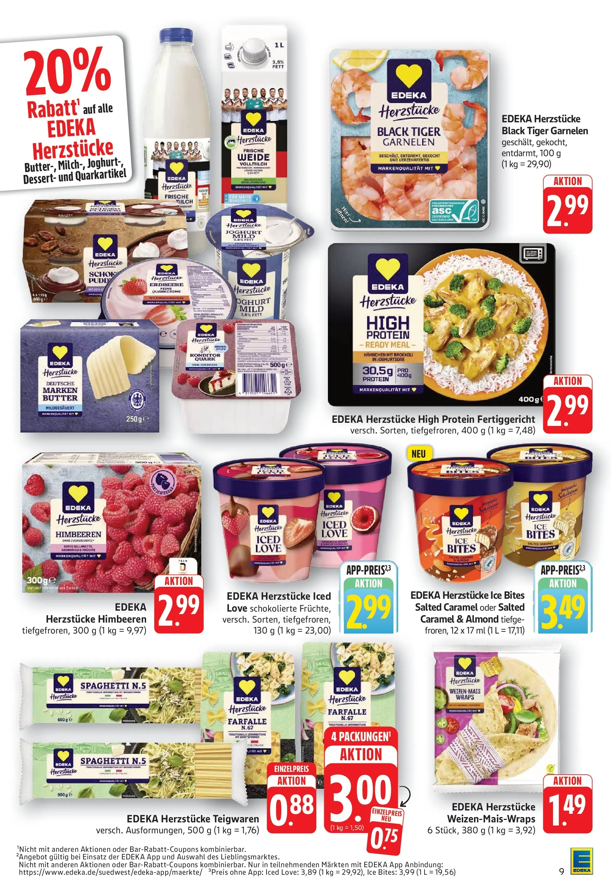 Edeka prospekt Göppingen (ab 01.06.2026) » Angebote Online | Seite: 9 | Produkte: Hahnchen, Milch, Joghurt, Brokkoli