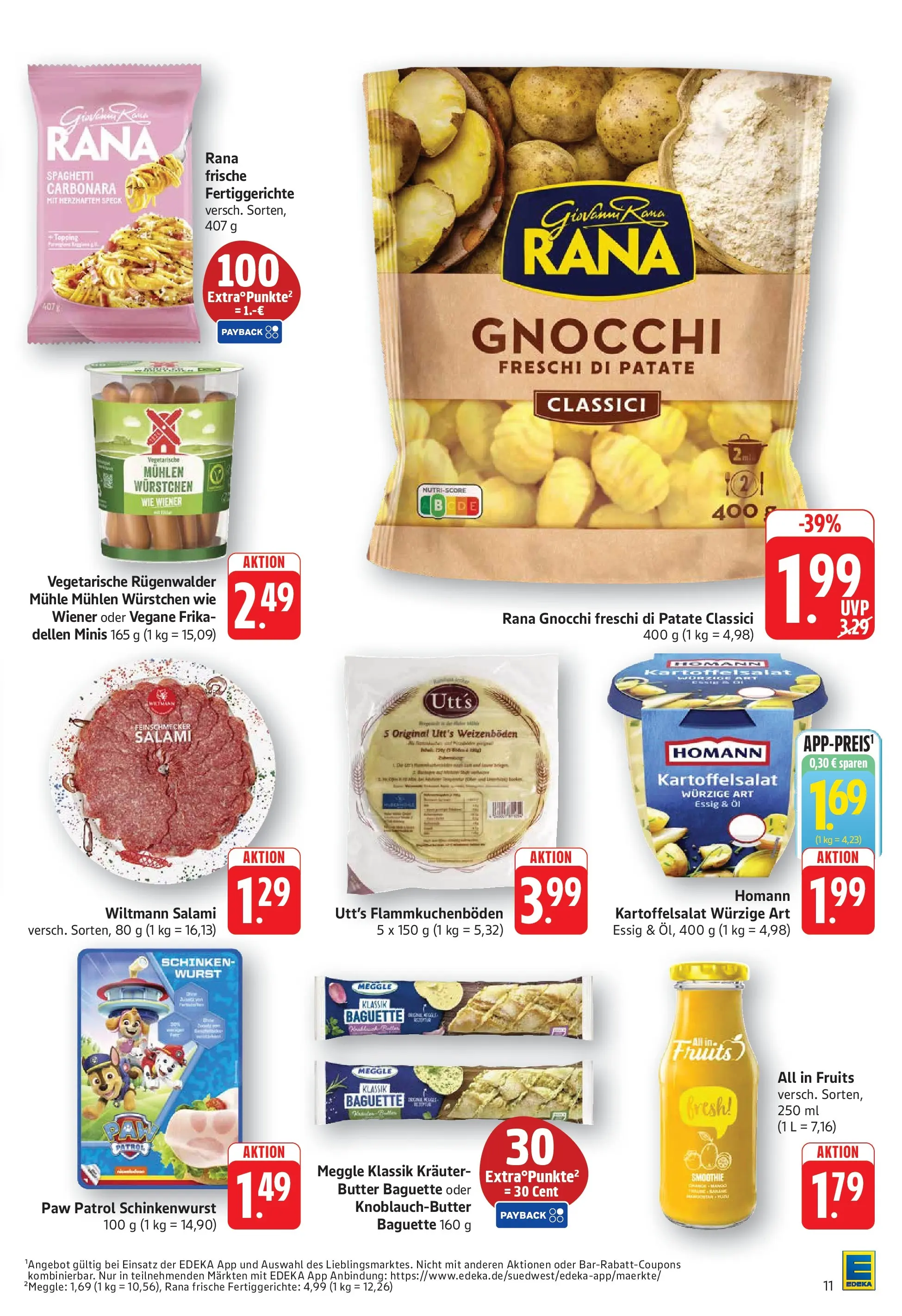 Edeka prospekt Göppingen (ab 01.06.2026) » Angebote Online | Seite: 11 | Produkte: Essig, Baguette, Fertiggerichte, Wurst
