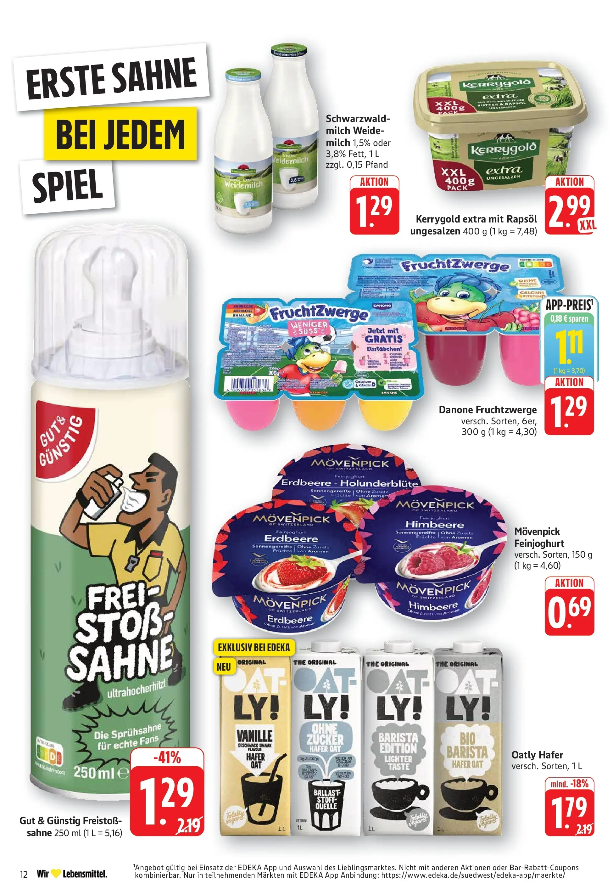 Edeka prospekt Göppingen (ab 01.06.2026) » Angebote Online | Seite: 12 | Produkte: Butter, Fruchtzwerge, Zucker, Himbeere