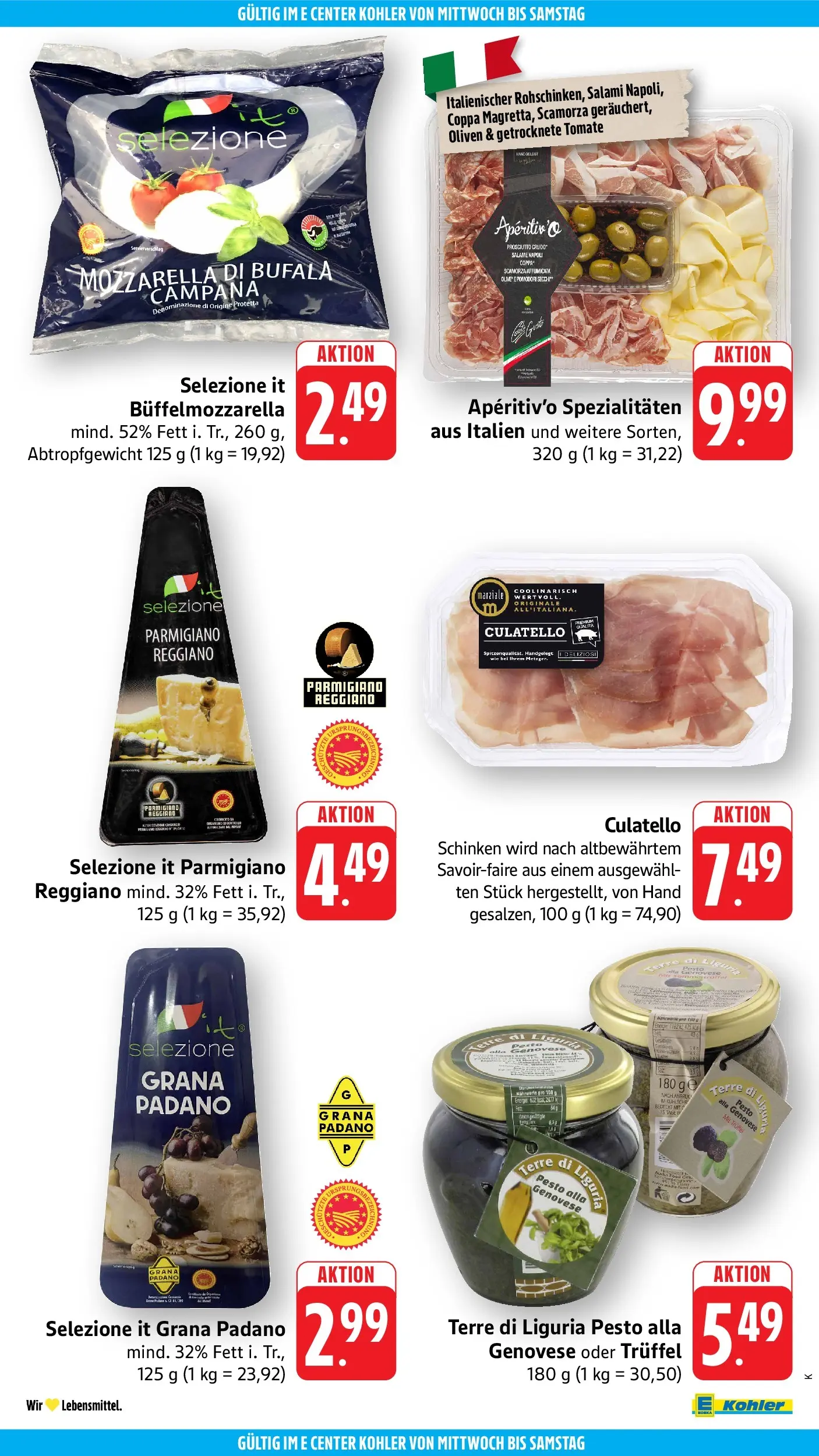 Edeka prospekt Ettenheim (ab 01.06.2026) » Angebote Online | Seite: 44 | Produkte: Mozzarella, Salami, Schinken