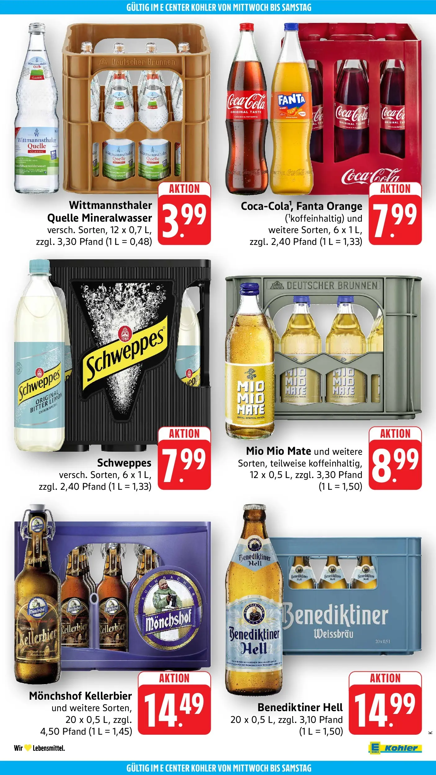 Edeka prospekt Ettenheim (ab 01.06.2026) » Angebote Online | Seite: 46 | Produkte: Coca cola, Fanta, Schweppes, Benediktiner hell