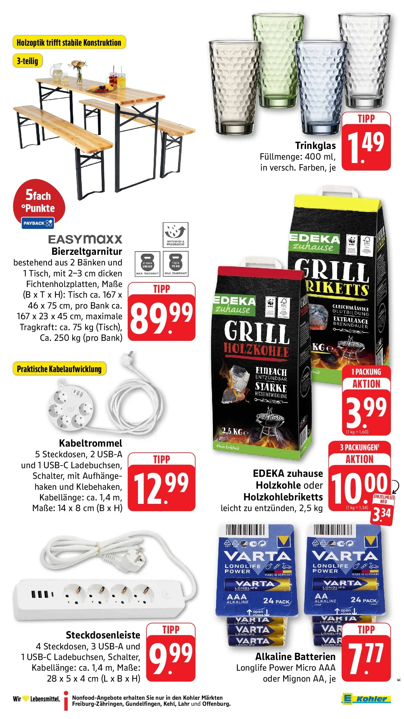 Edeka prospekt Ettenheim (ab 01.06.2026) » Angebote Online | Seite: 53 | Produkte: Grill, Batterien, Tisch