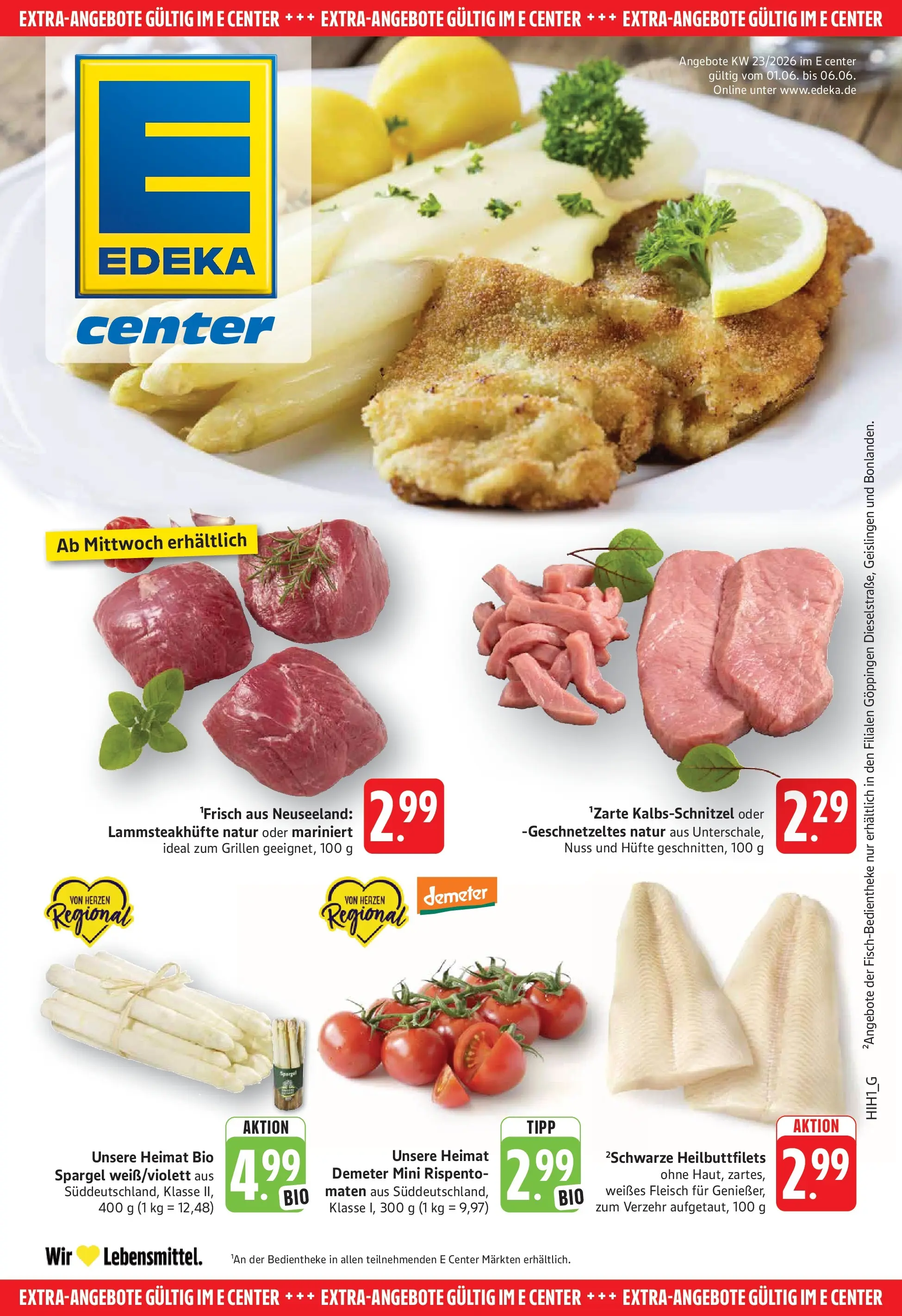 Edeka prospekt Göppingen (ab 01.06.2026) » Angebote Online | Seite: 21 | Produkte: Spargel, Steak, Fleisch