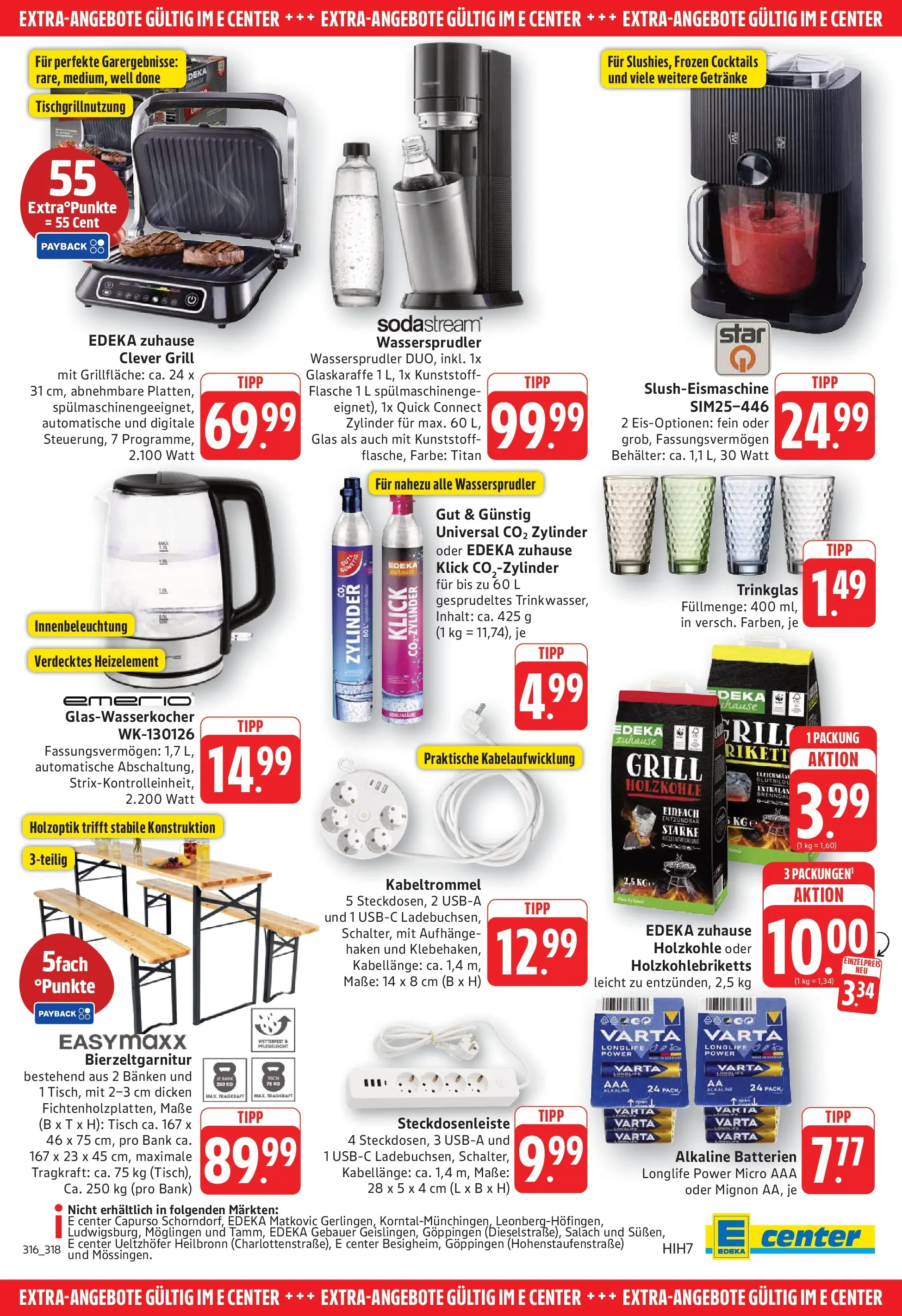 Edeka prospekt Göppingen (ab 01.06.2026) » Angebote Online | Seite: 27 | Produkte: Grill, Batterien, Tisch, Sodastream