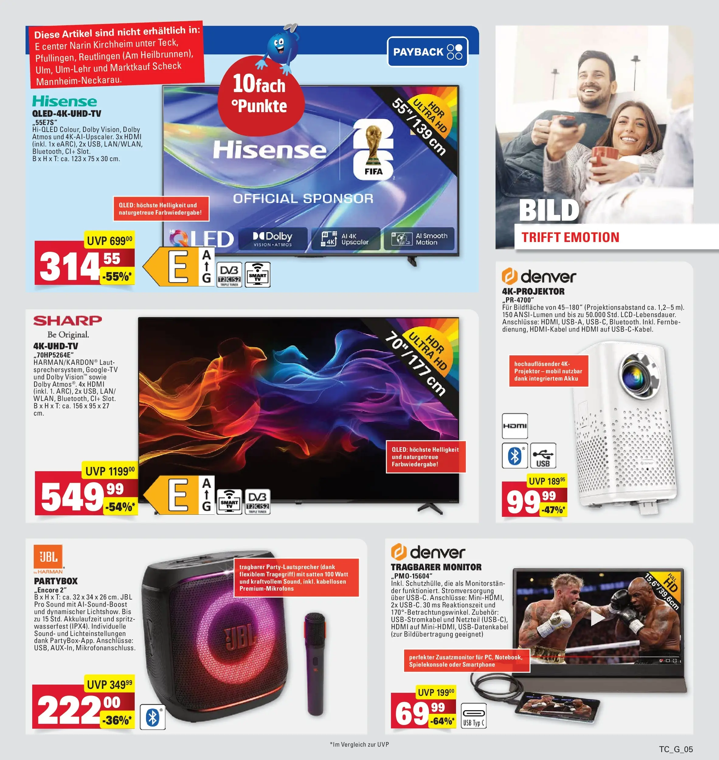 Edeka prospekt Göppingen (ab 01.06.2026) » Angebote Online | Seite: 33 | Produkte: USB, Hisense, Netzteil, TV