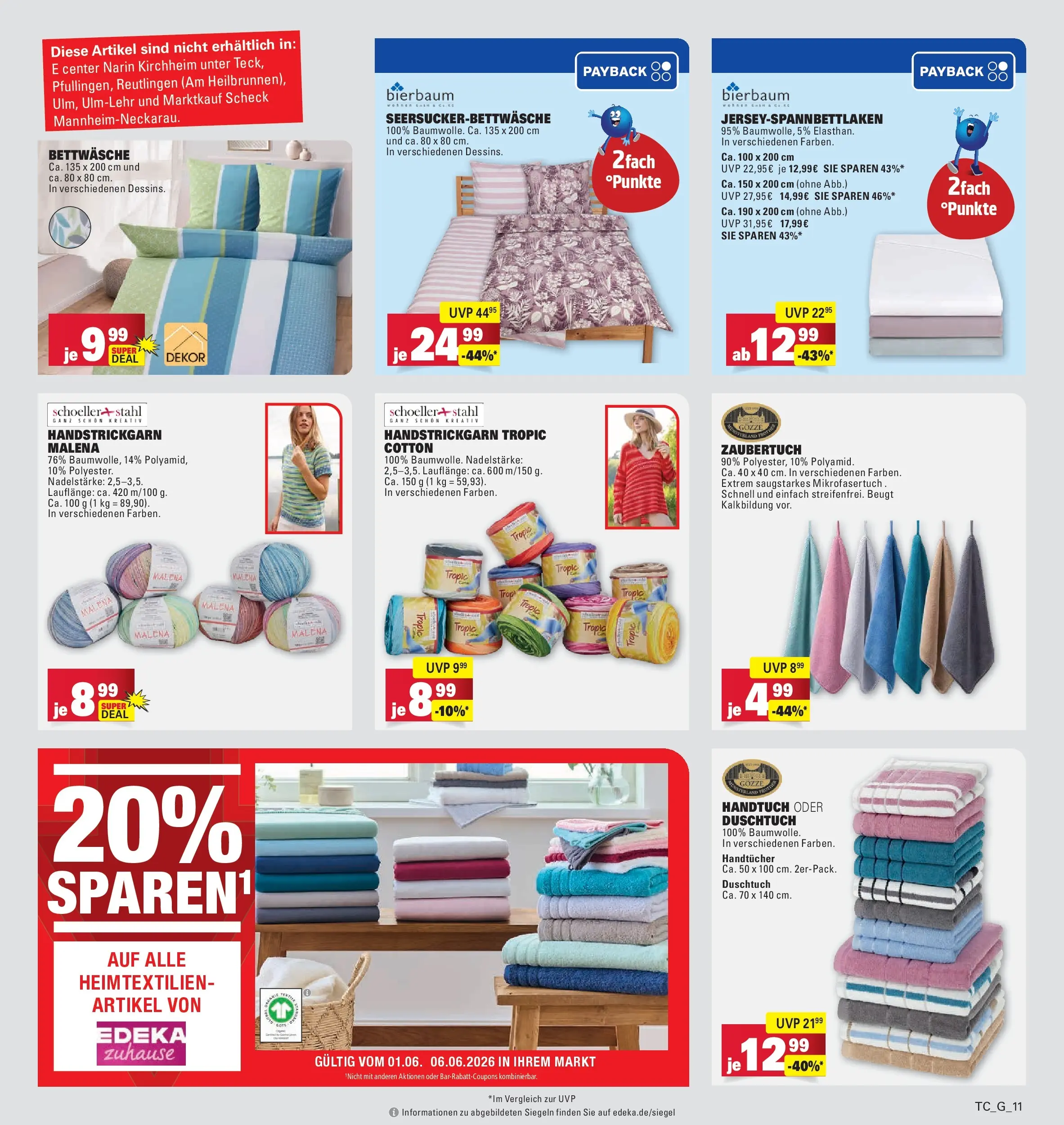 Edeka prospekt Göppingen (ab 01.06.2026) » Angebote Online | Seite: 39 | Produkte: Bettwäsche