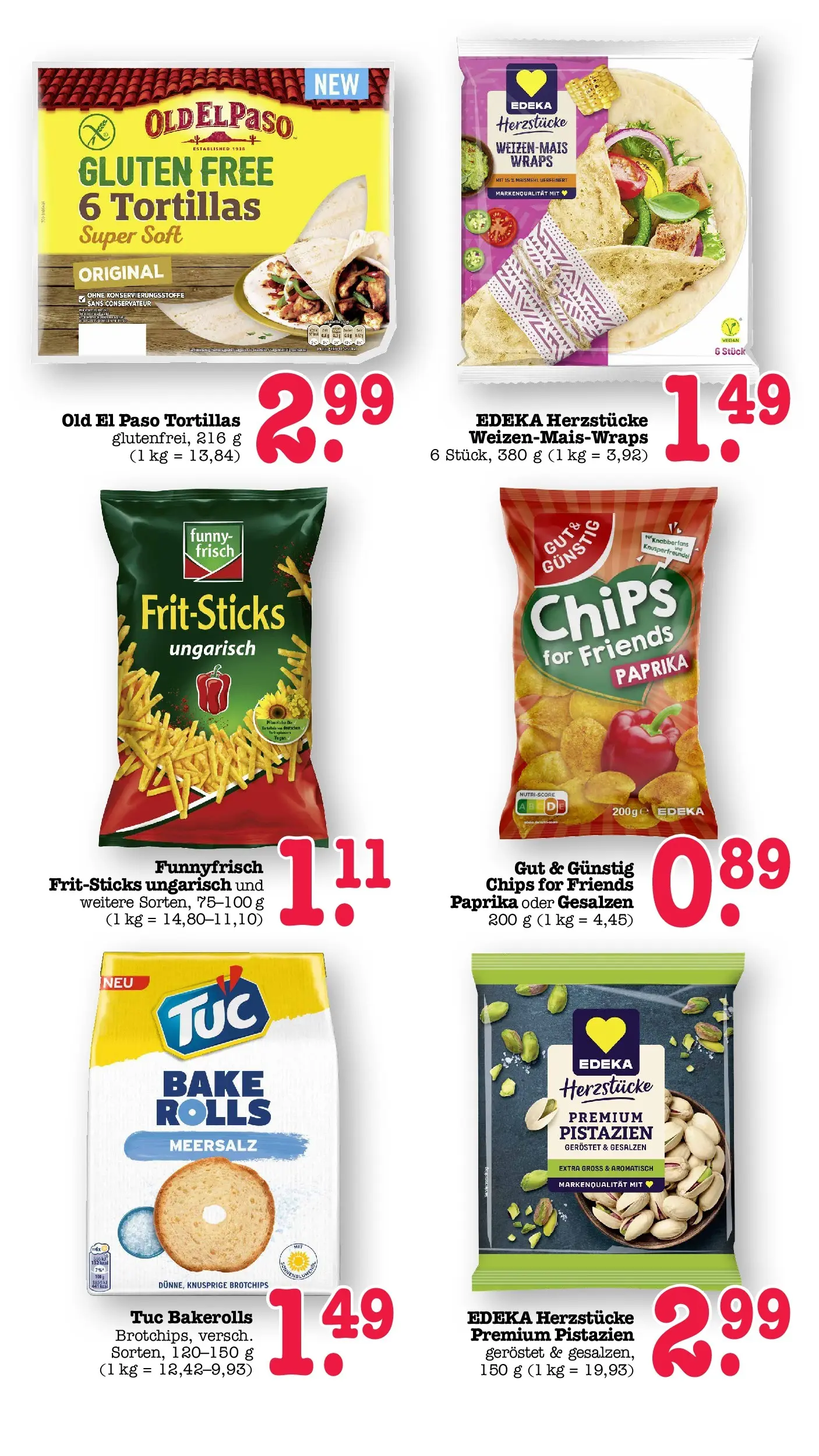 Edeka prospekt Bühlertal (ab 01.06.2026) » Angebote Online | Seite: 44 | Produkte: Pistazien, Paprika, Chips