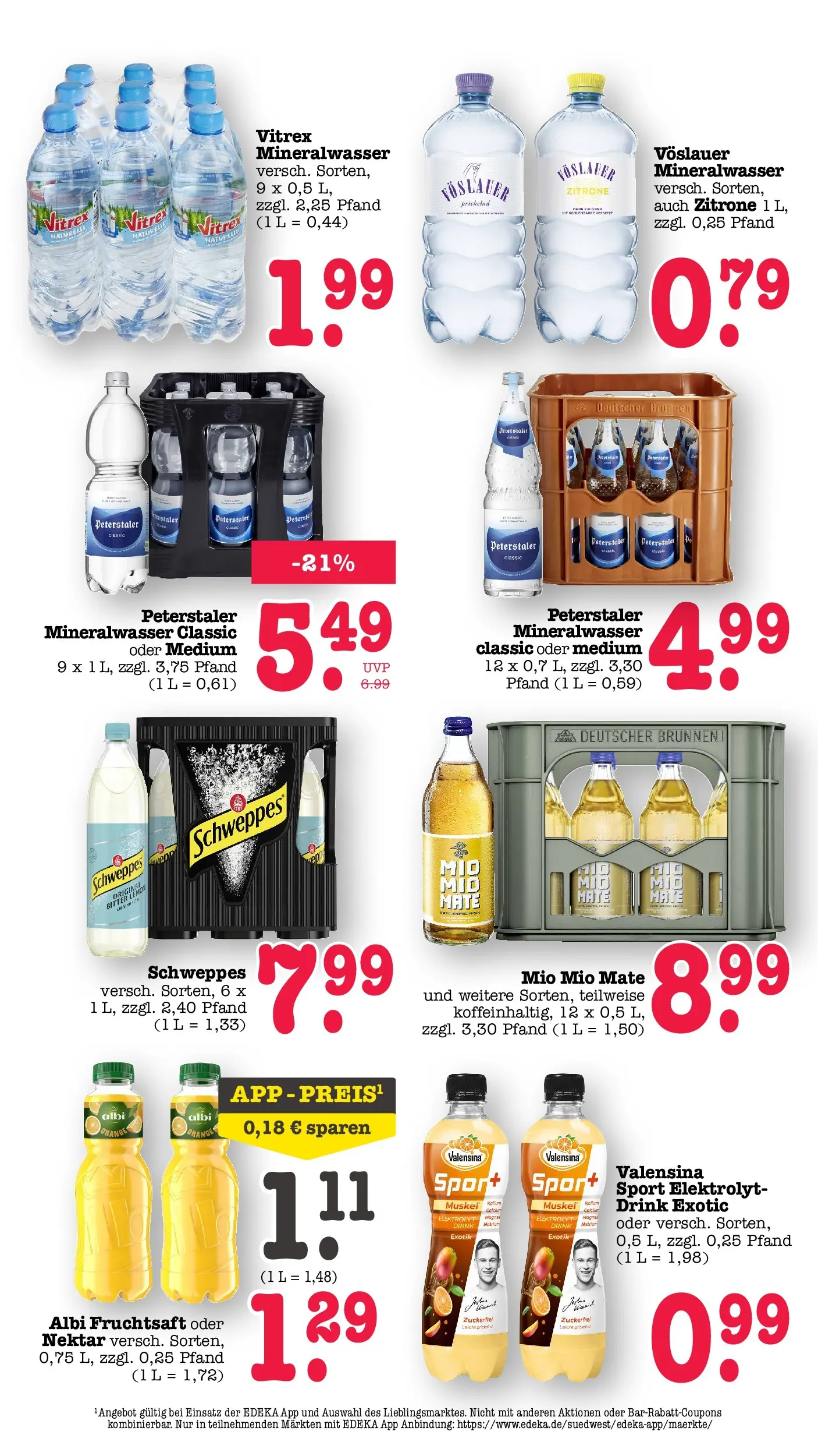 Edeka prospekt Bühlertal (ab 01.06.2026) » Angebote Online | Seite: 49 | Produkte: Mio mio mate, Schweppes, Zitrone, Fruchtsaft