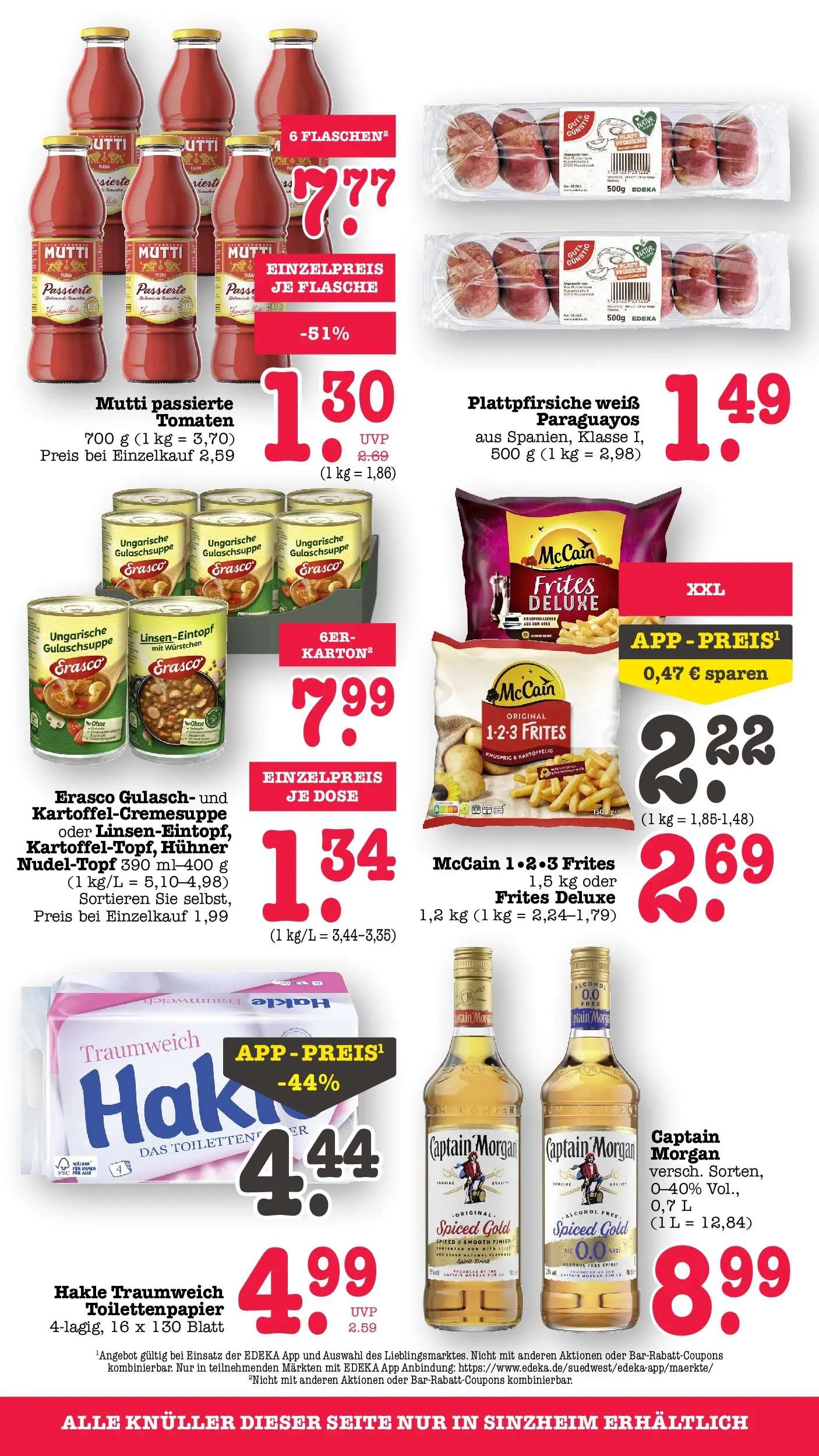 Edeka prospekt Bühlertal (ab 01.06.2026) » Angebote Online | Seite: 73 | Produkte: Rum, McCain, Gulasch, Toilettenpapier