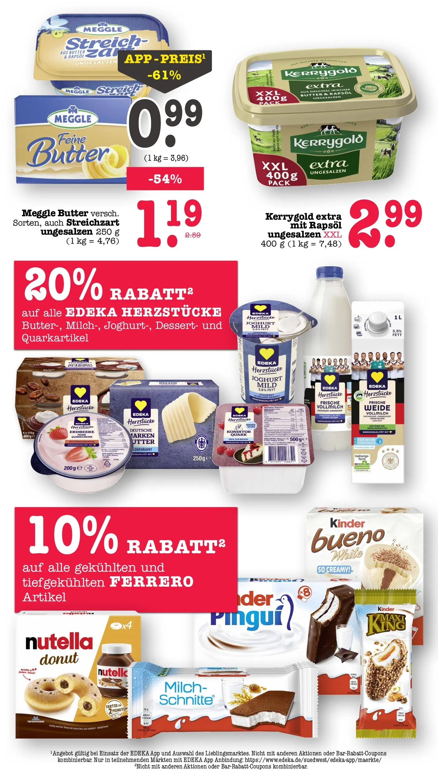 Edeka prospekt Offenbach (ab 01.06.2026) » Angebote Online | Seite: 33 | Produkte: Quark, Butter, Rapsöl, Nutella