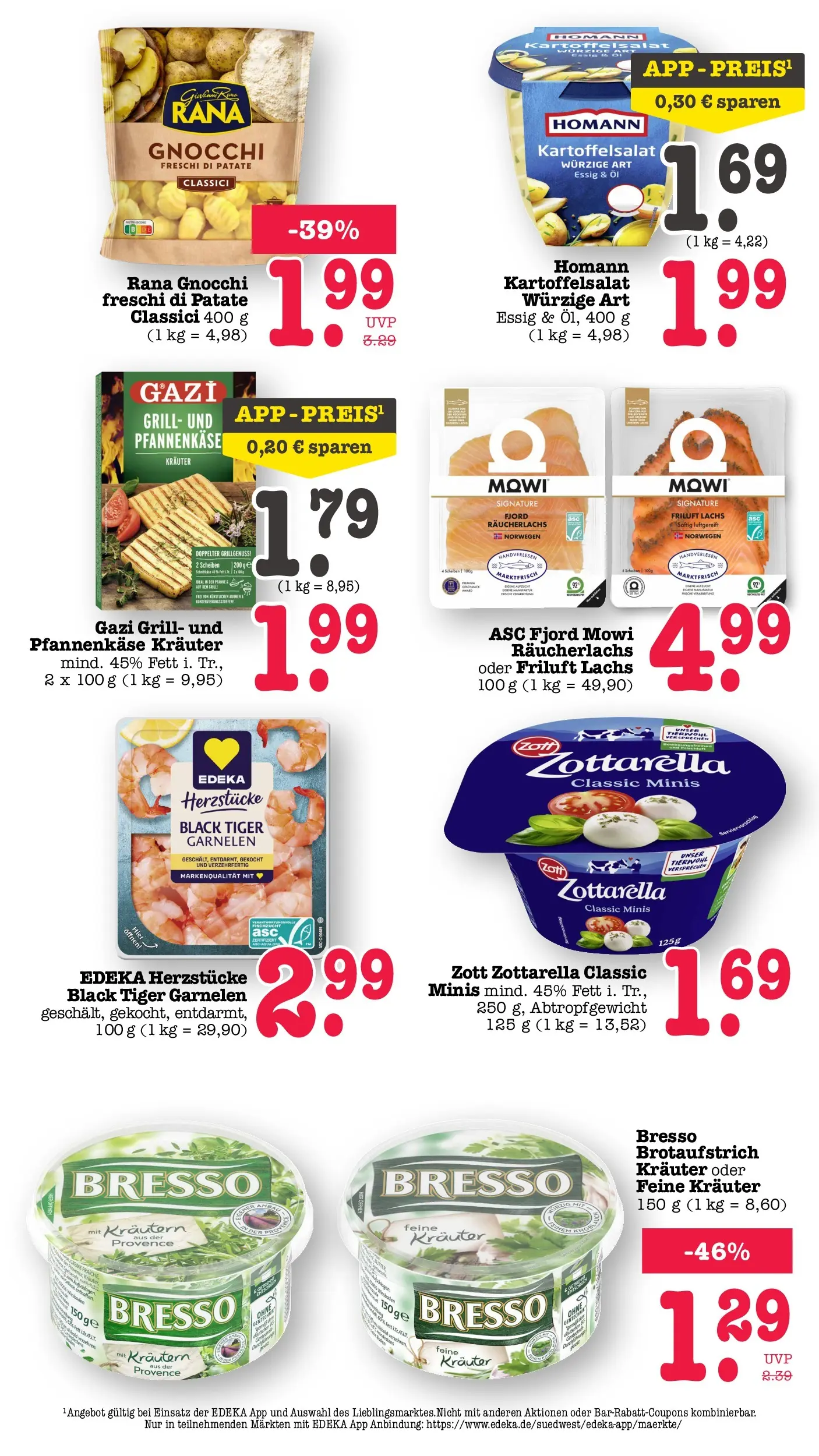 Edeka prospekt Offenbach (ab 01.06.2026) » Angebote Online | Seite: 36 | Produkte: Mozzarella, Lachs, Räucherlachs, Tiger garnelen