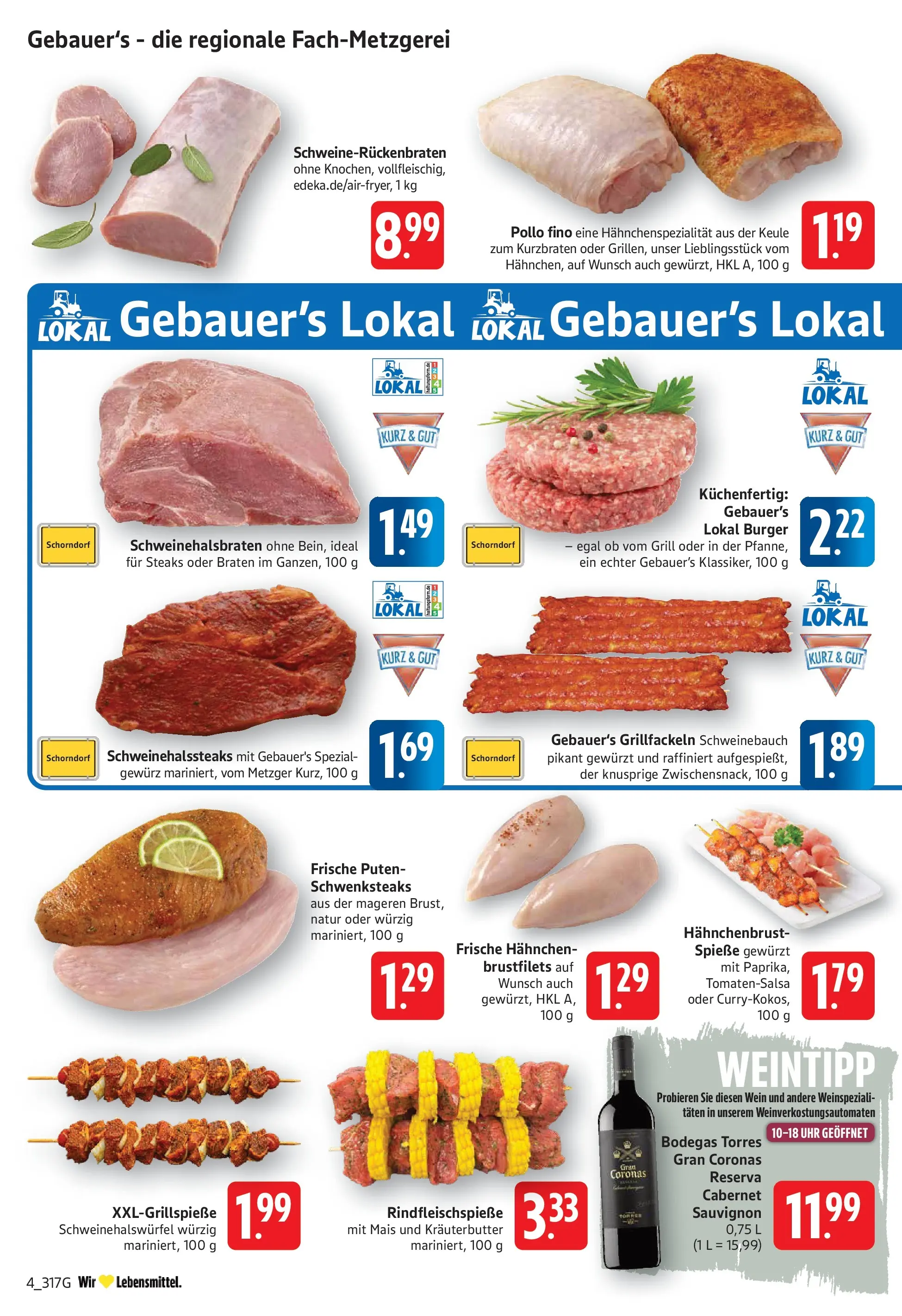 Edeka Prospekt Filderstadt-Bonlanden (ab 01.06.2026) » Angebote Online | Seite: 4 | Produkte: Grill, Burger, Kräuterbutter, Wein