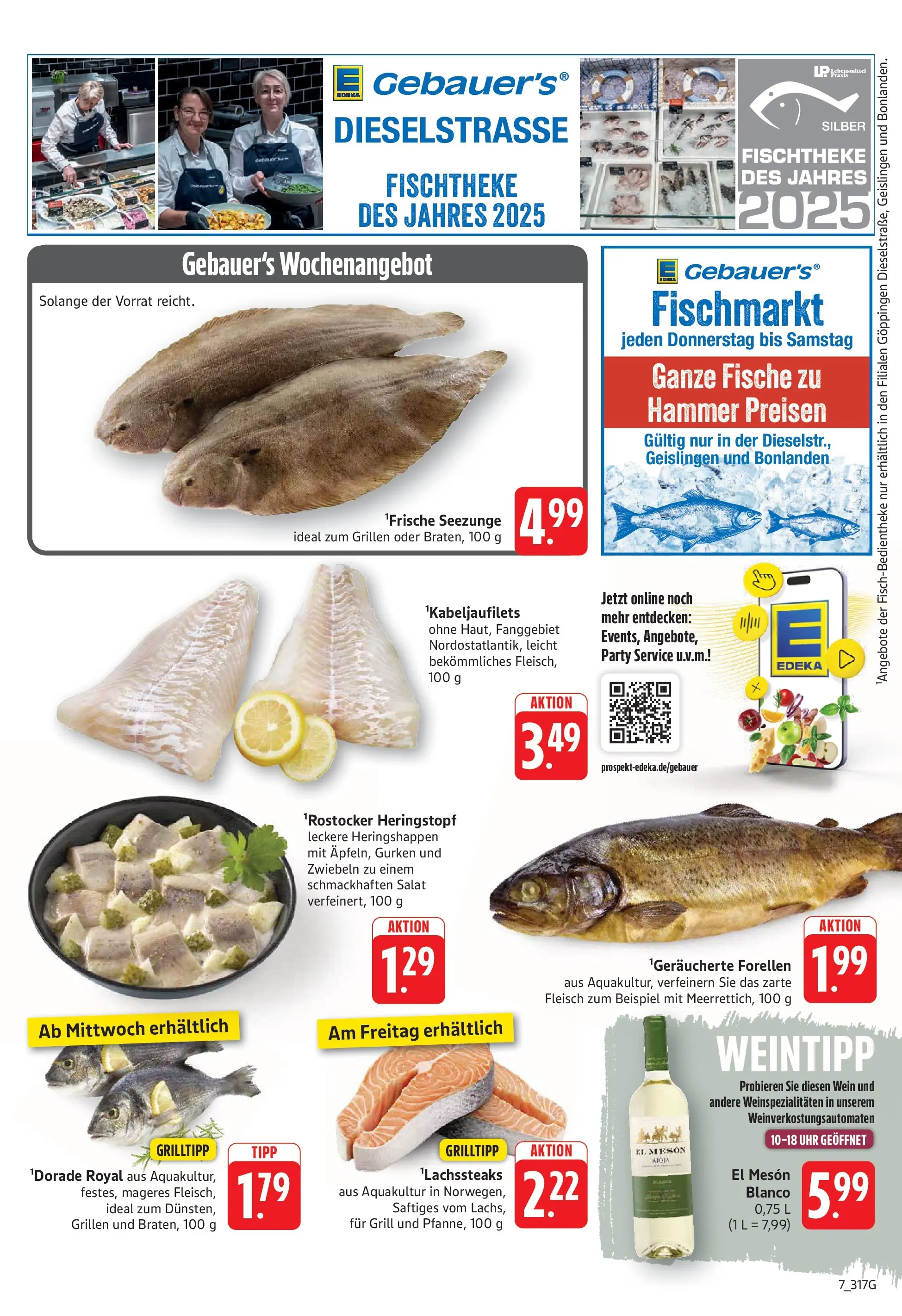 Edeka Prospekt Filderstadt-Bonlanden (ab 01.06.2026) » Angebote Online | Seite: 7 | Produkte: Zwiebeln, Wein, Gurken, Salat