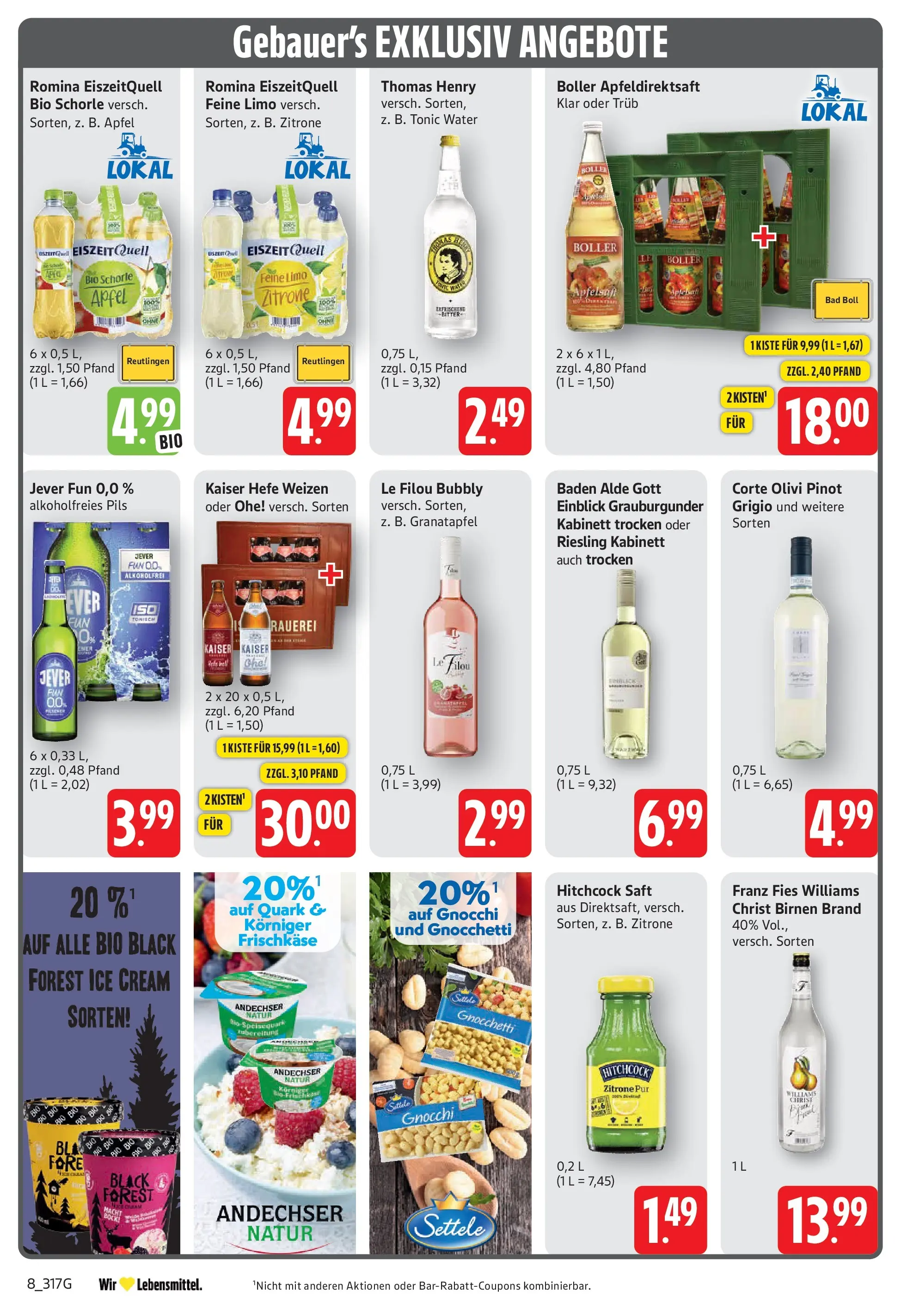 Edeka Prospekt Filderstadt-Bonlanden (ab 01.06.2026) » Angebote Online | Seite: 8 | Produkte: Äpfel, Apfelsaft, Zitrone, Jever