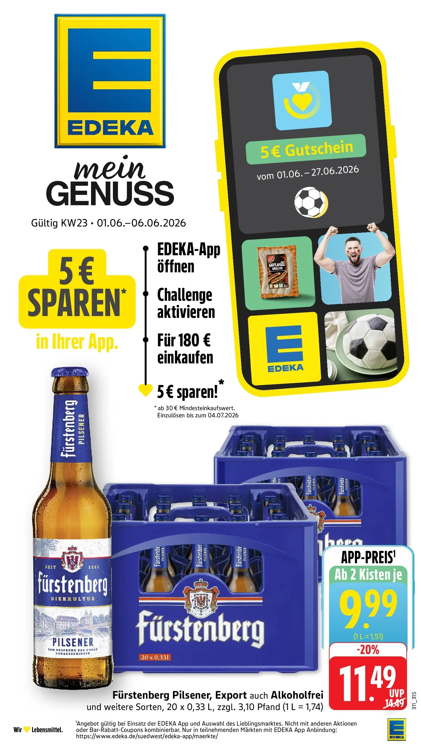 Edeka Prospekt Villingen - Schwenningen (ab 01.06.2026) » Angebote Online | Seite: 1 | Produkte: Griller