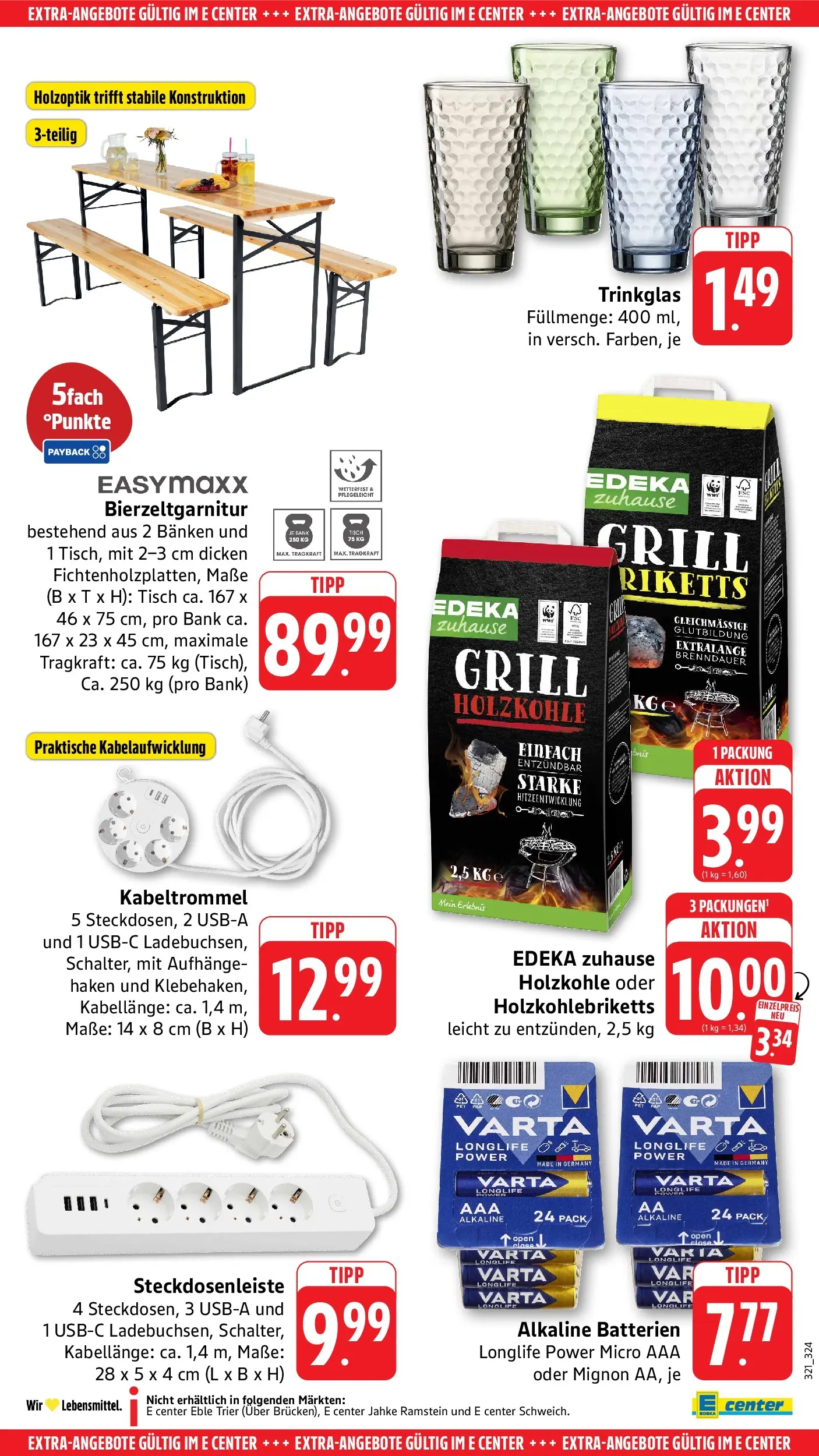 Edeka Prospekt  Worms (ab 01.06.2026) » Angebote Online | Seite: 49 | Produkte: Grill, Batterien, Tisch