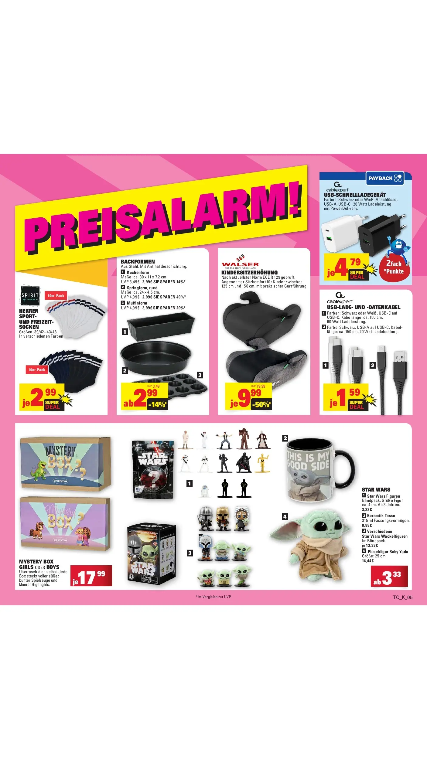 Edeka Prospekt Kirchheim-Teck (ab 01.06.2026) » Angebote Online | Seite: 56 | Produkte: Kabel, USB, Box, Socken Edeka Prospekt Kirchheim-Teck (ab 01.06.2026) » Angebote Online | Seite: 56 | Produkte: Kabel, USB, Box, Socken
