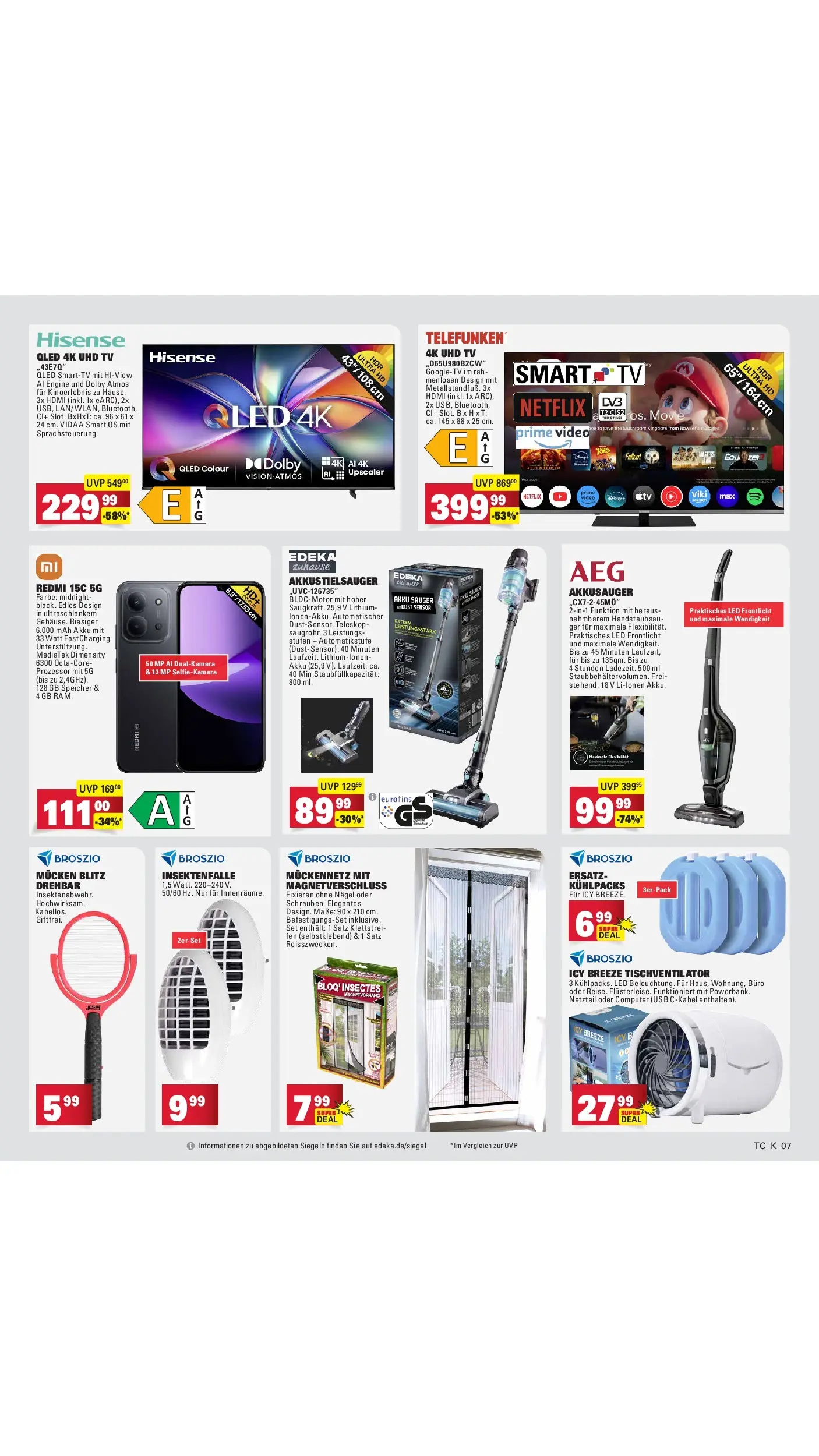 Edeka Prospekt Kirchheim-Teck (ab 01.06.2026) » Angebote Online | Seite: 58 | Produkte: Hisense, Smart TV, TV, Video Edeka Prospekt Kirchheim-Teck (ab 01.06.2026) » Angebote Online | Seite: 58 | Produkte: Hisense, Smart TV, TV, Video