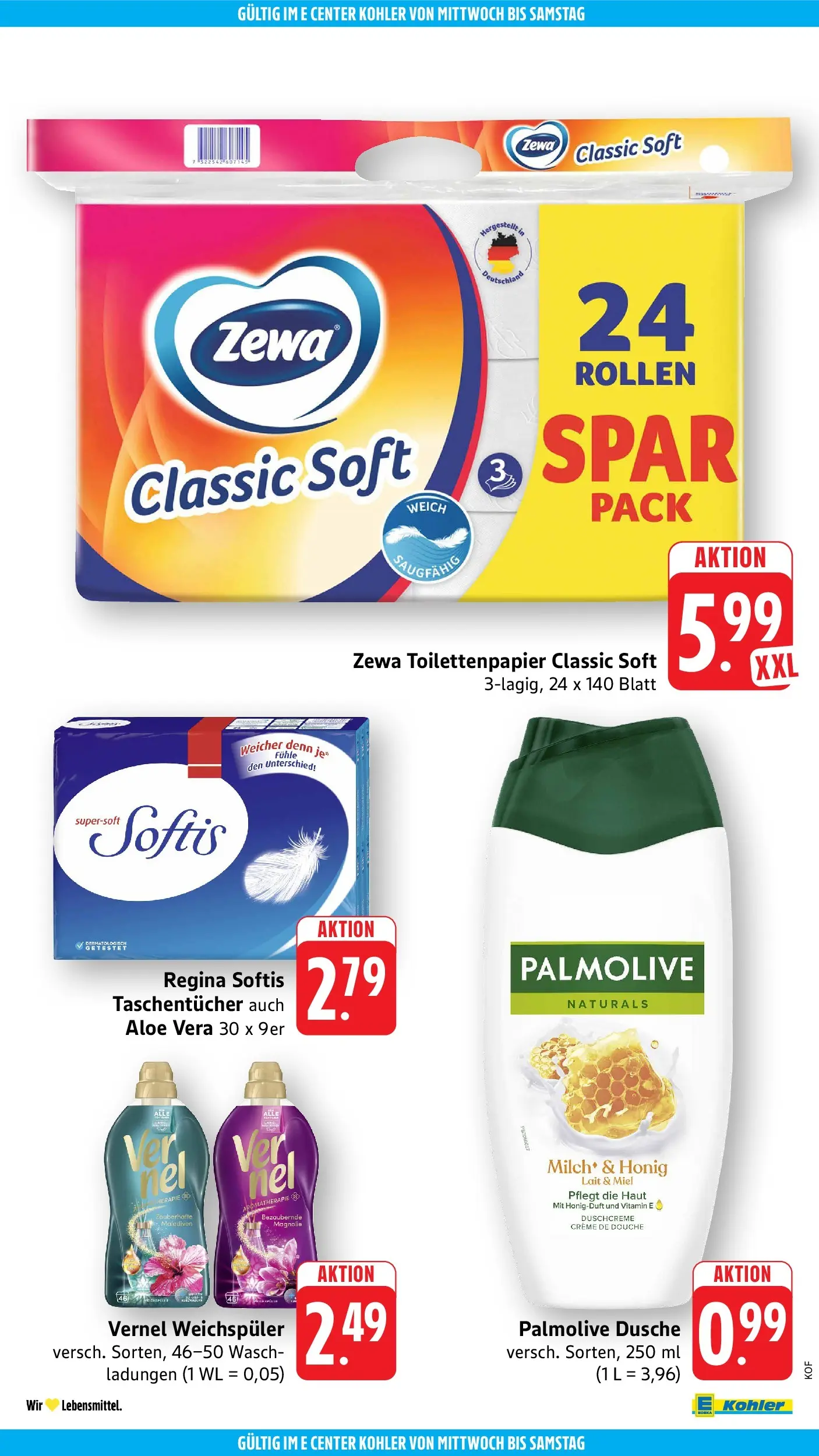 Edeka Prospekt Offenburg (ab 01.06.2026) » Angebote Online | Seite: 54 | Produkte: Dusche, Zewa, Weichspüler, Duschcreme