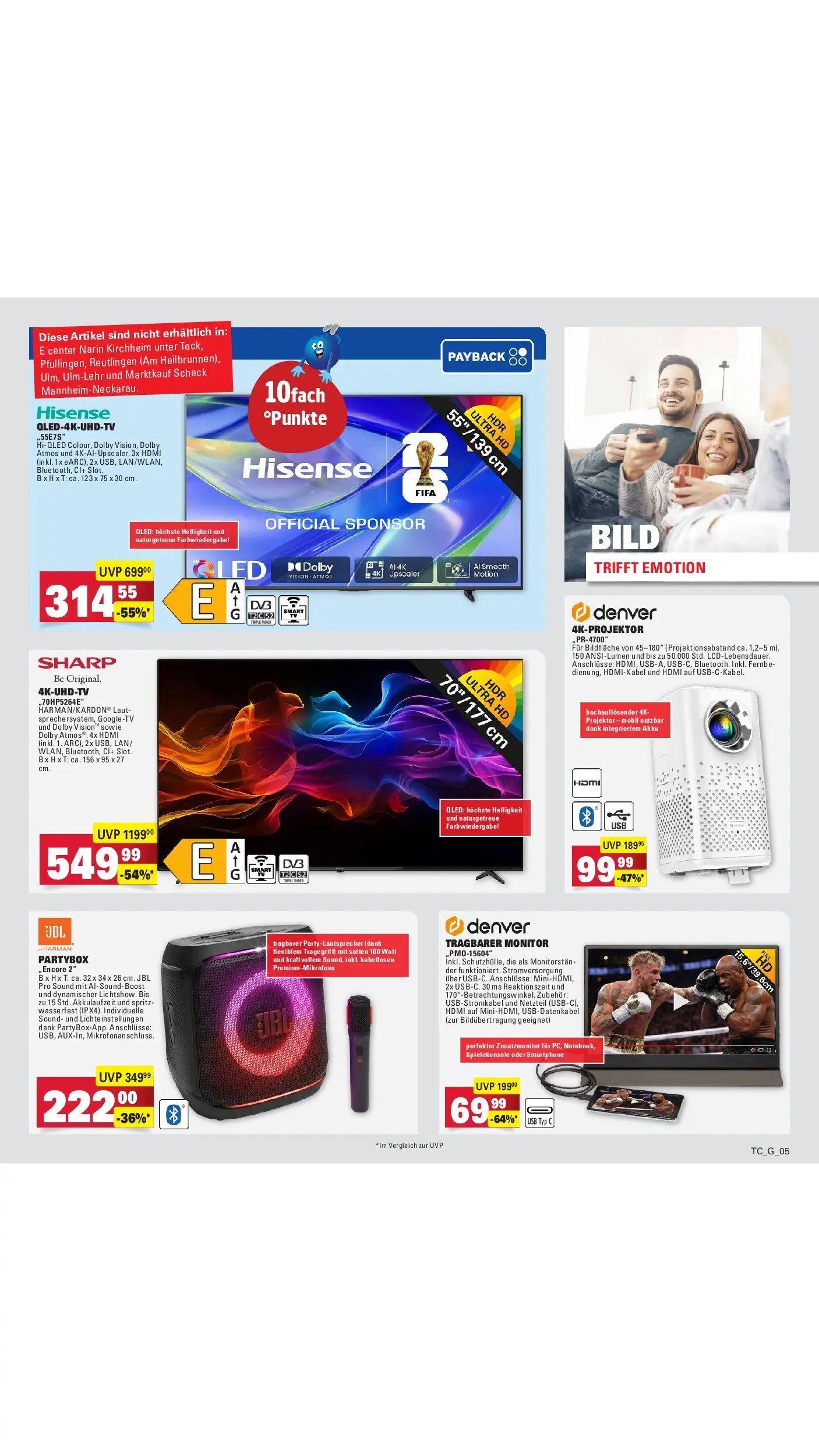 E center Prospekt Sinzheim (ab 01.06.2026) zum Blättern | Seite: 83 | Produkte: Hisense, Netzteil, Smartphone, Monitor