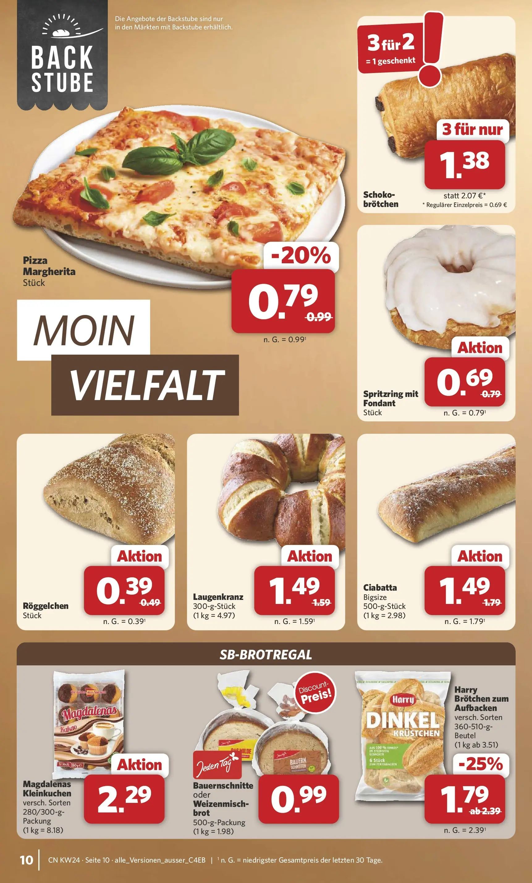 Combi Prospekt Detmold (ab 08.06.2026) zum Blättern | Seite: 10 | Produkte: Brot, Pizza