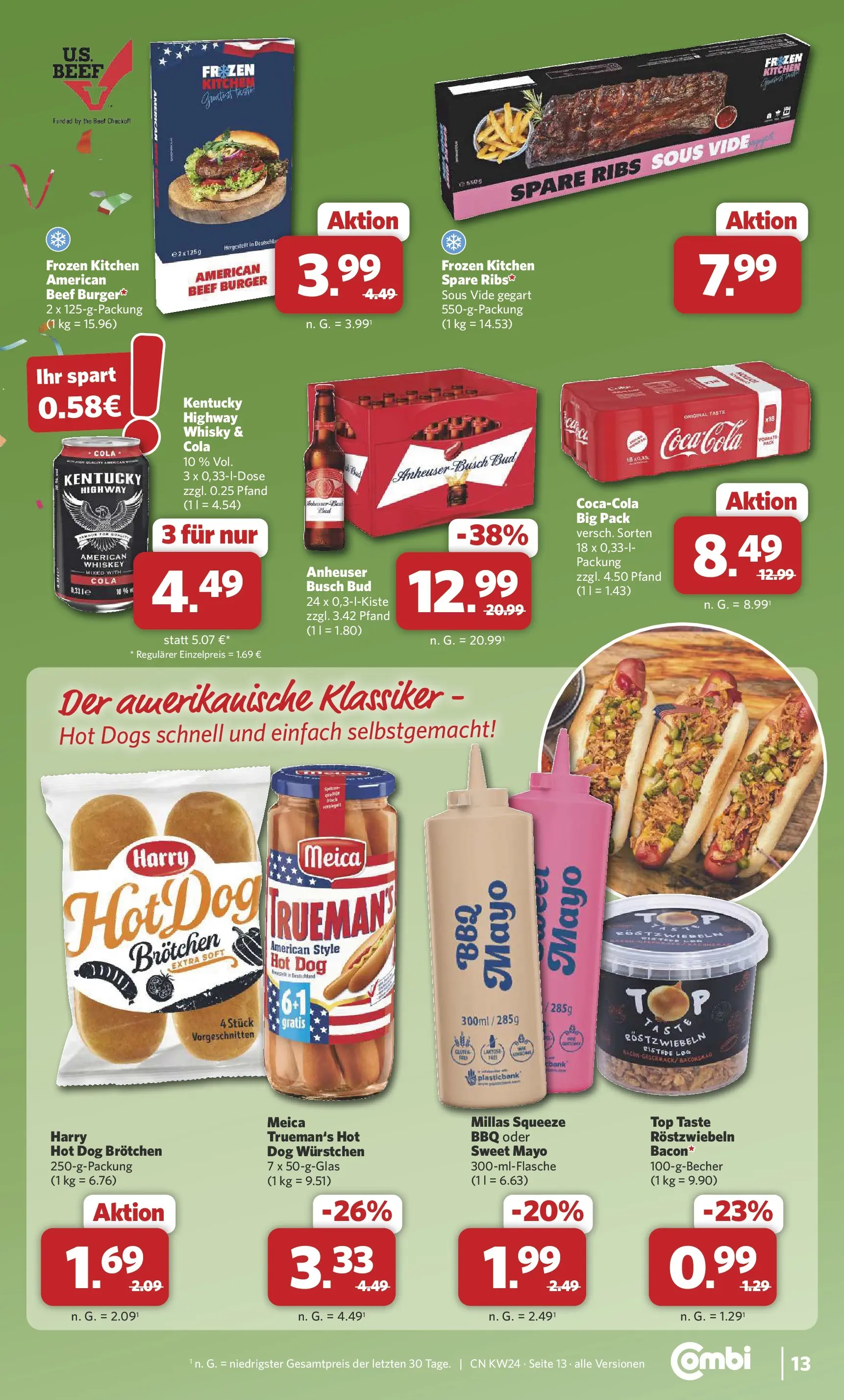 Combi Prospekt Detmold (ab 08.06.2026) zum Blättern | Seite: 13 | Produkte: Top, Whisky, Meica, Whiskey