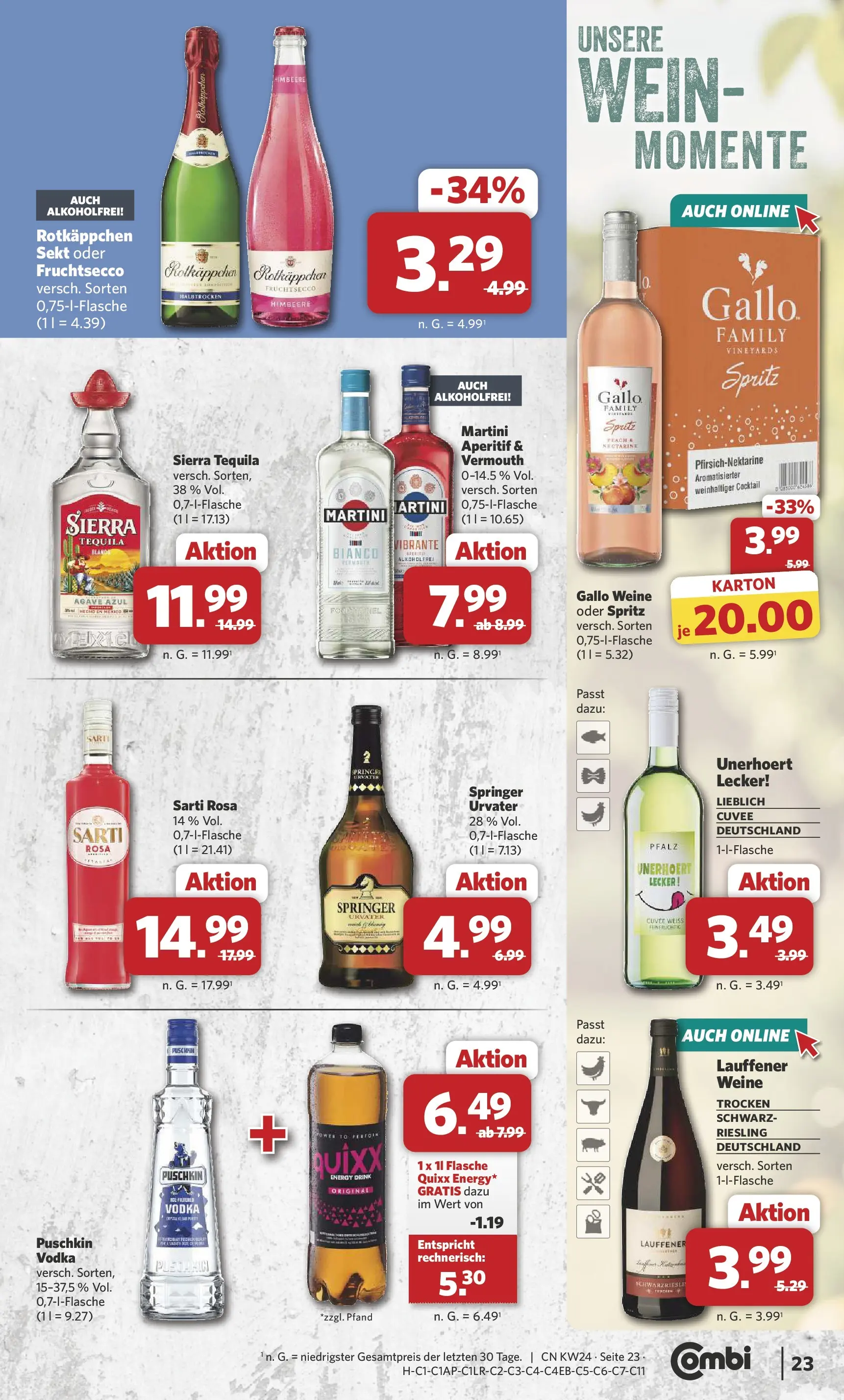 Combi Prospekt Apen (ab 08.06.2026) zum Blättern | Seite: 25 | Produkte: Martini, Energy, Fruchtsecco, Himbeere