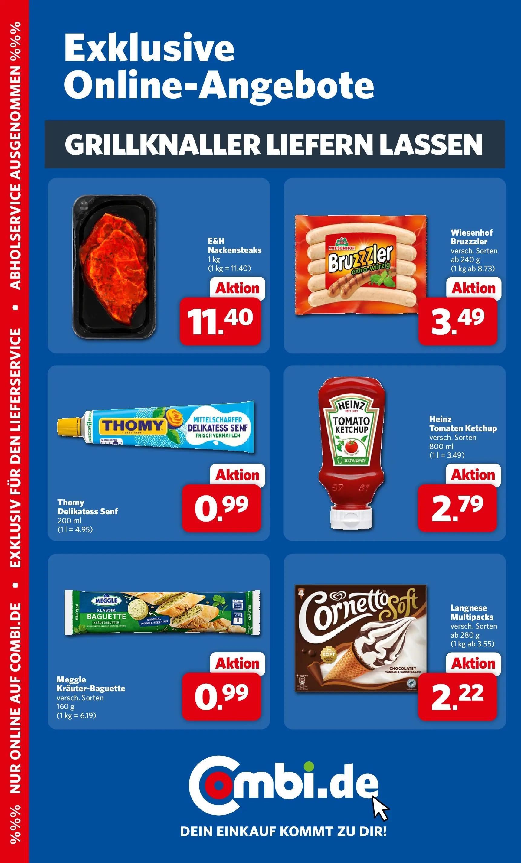 Combi Prospekt Detmold (ab 08.06.2026) zum Blättern | Seite: 31 | Produkte: Langnese, Baguette, Tomaten, Ketchup