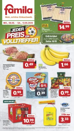 Famila Nordwest Wochenangebote ab 08.06.2026 gültig | Seite: 9 | Produkte: Milch, Käse, Ziegenkäse, Pfeffer
