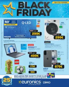 Anteprima del volantino Euronics - Black Friday Estate valido a partire dal 04.06.2026
