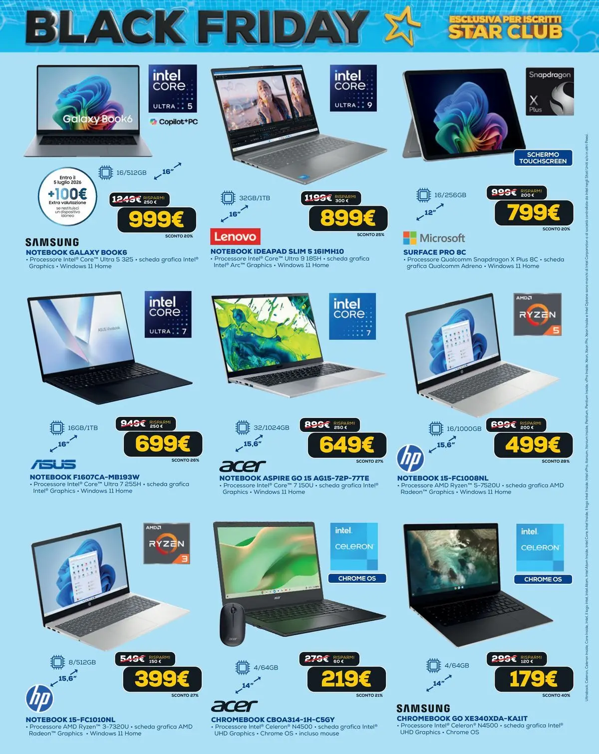 Nuovo Euronics - Black Friday Estate dal 04/06/2026 > offerte anteprima 🛍️ | Pagina: 4 | Prodotti: Schermo, Notebook, Mouse, Samsung